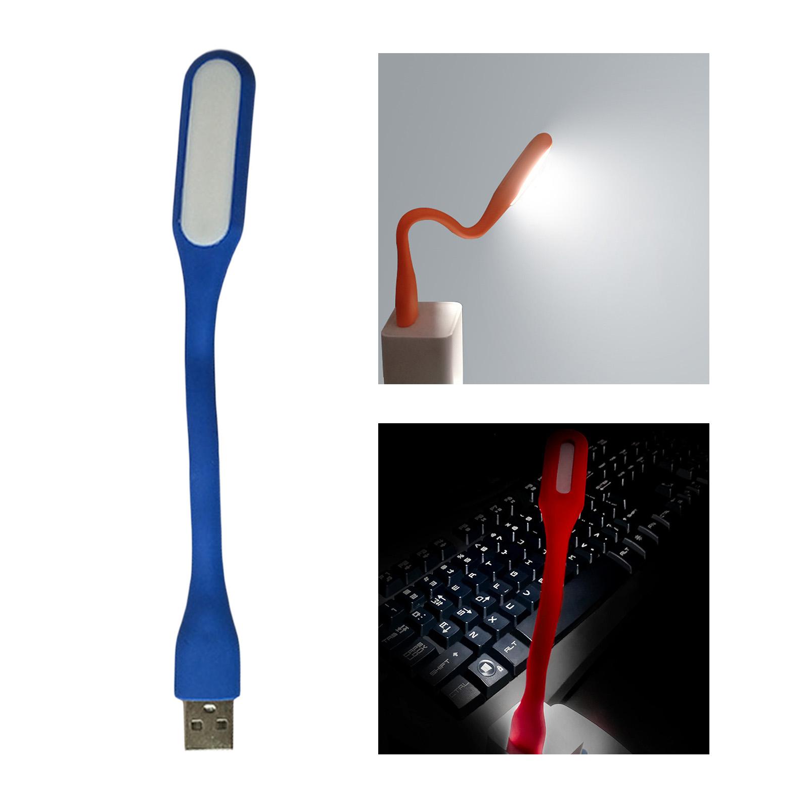 Flexible LED Light Lamp Portable Adjustable for Laptop Eye Care blue