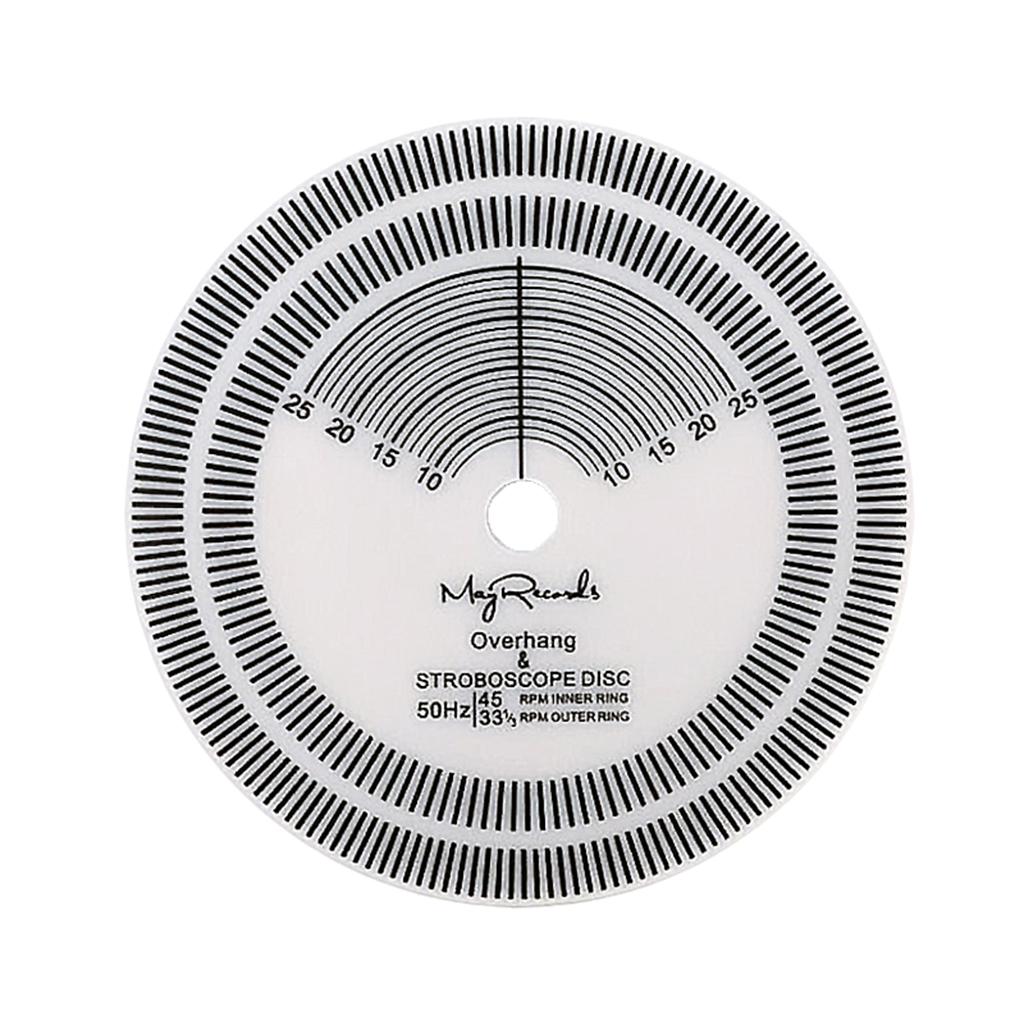 Turntable Strobe Disc Protractor