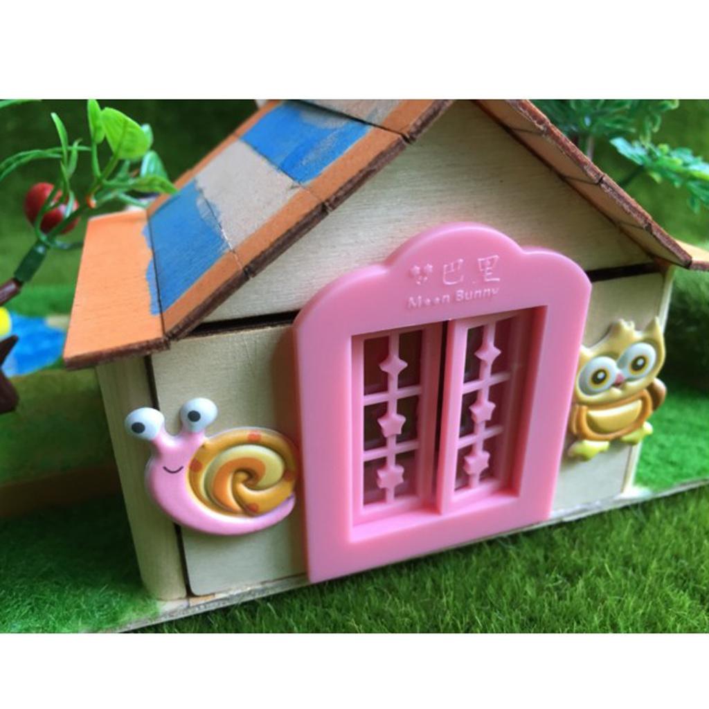 DIY Dolls House Garden Handcrafts Miniature Project Kids Hand-on Toy Orange