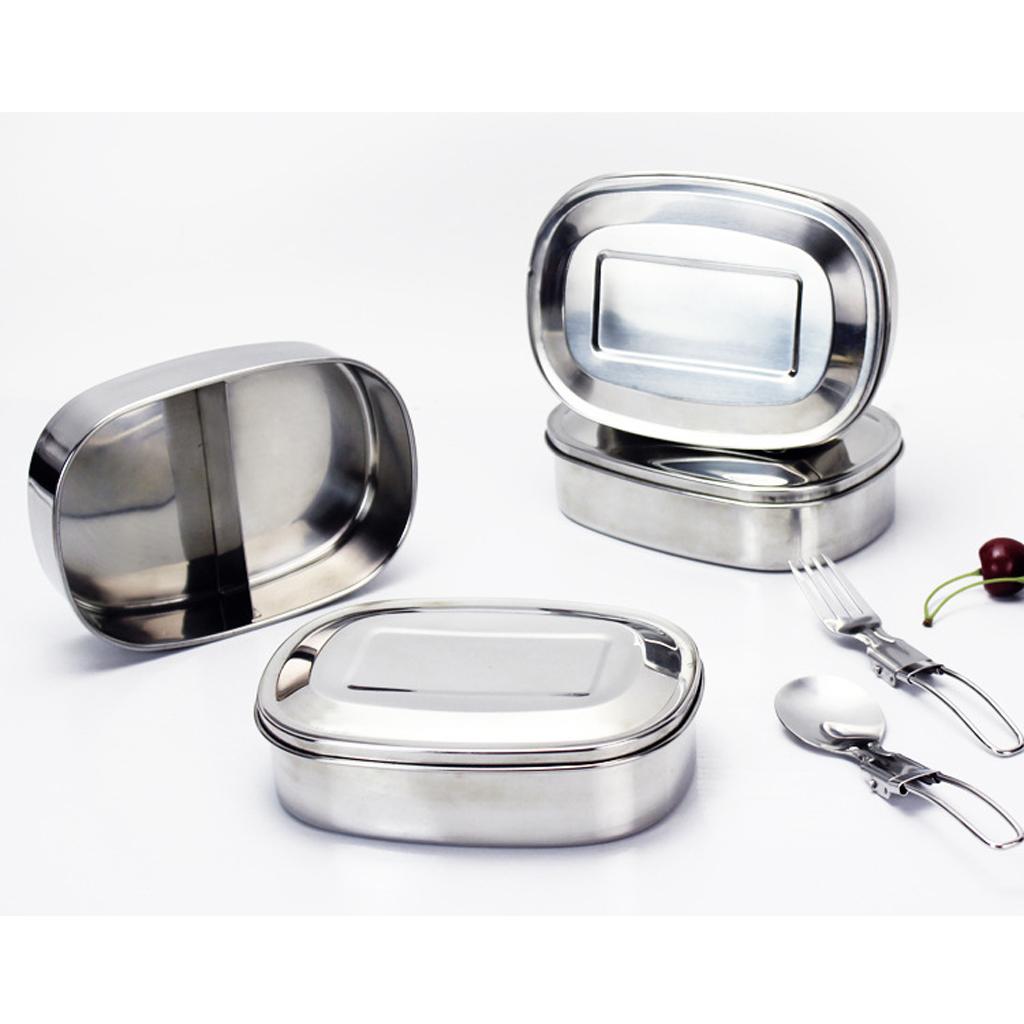 Edelstahl Lunch Box für Kinder Erwachsene, Frischhaltedose, Bento Boxen