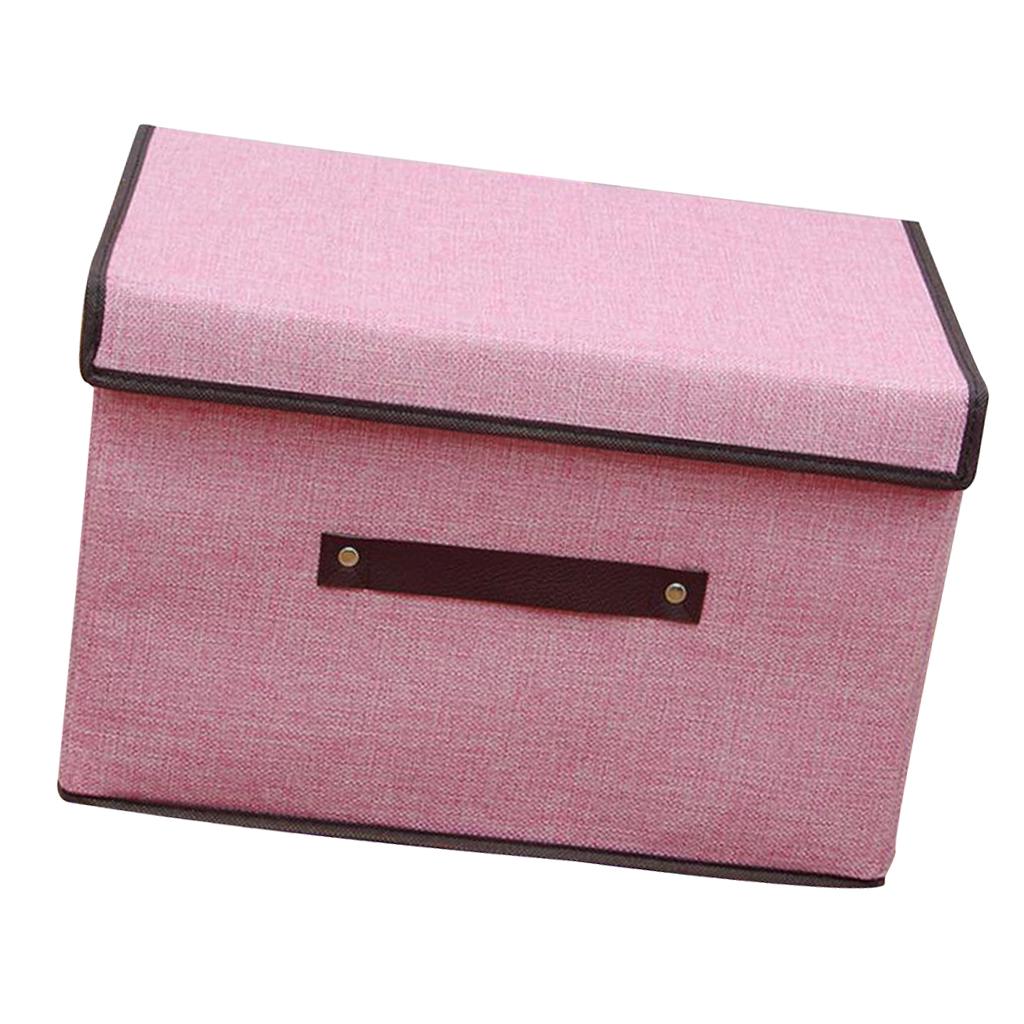 Storage Box Holder Makeup Cosmetic Stationery Organizer Pink L