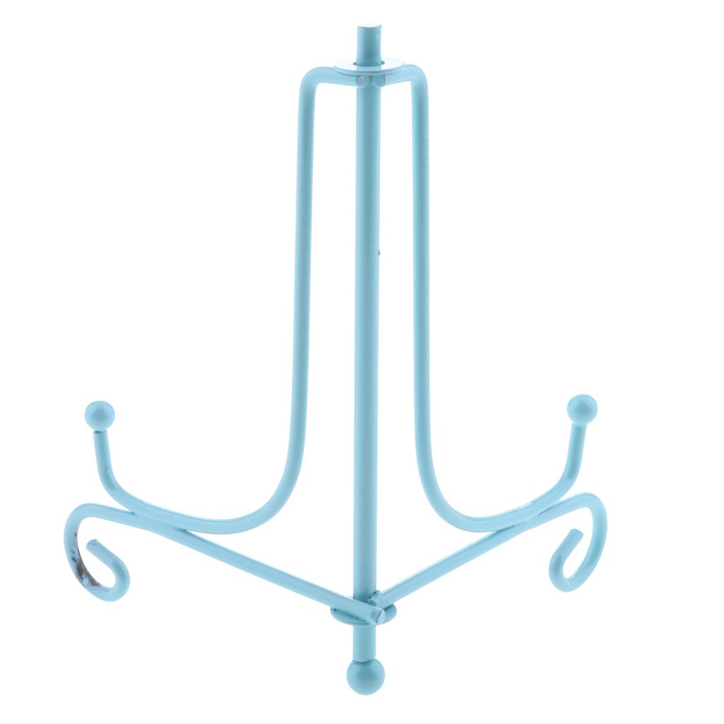Iron Display Stand, Easel Plate Display Holder, Displays Card, Cookie Blue