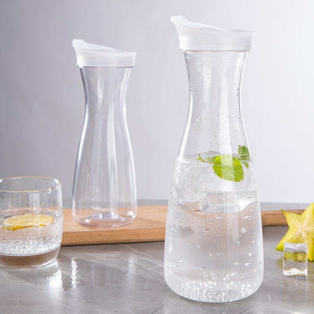 Carafe with Lid Pitcher for Hot/Cold Water Ice Tea and Juice Beverage ...