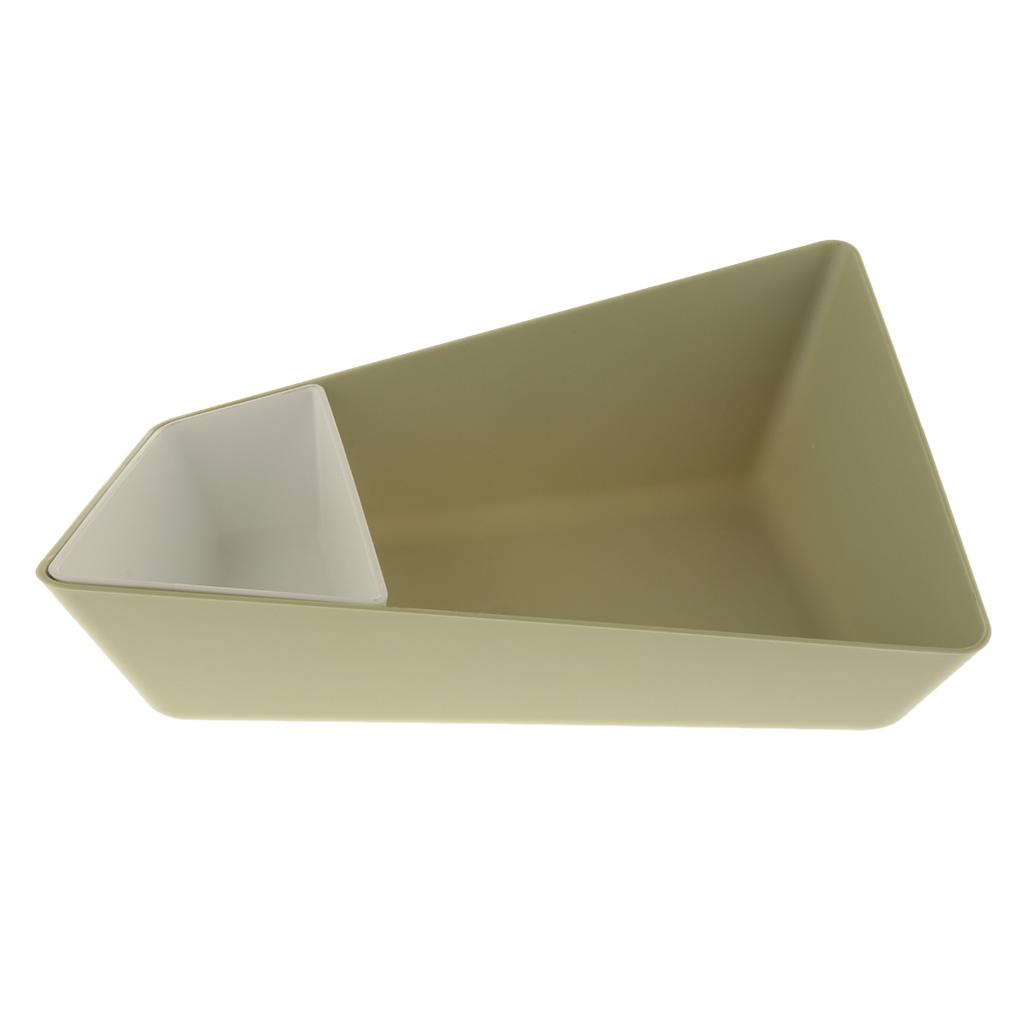 Plastic Multi-functional Fruit Plate Snack Tray Jewellery Box Green