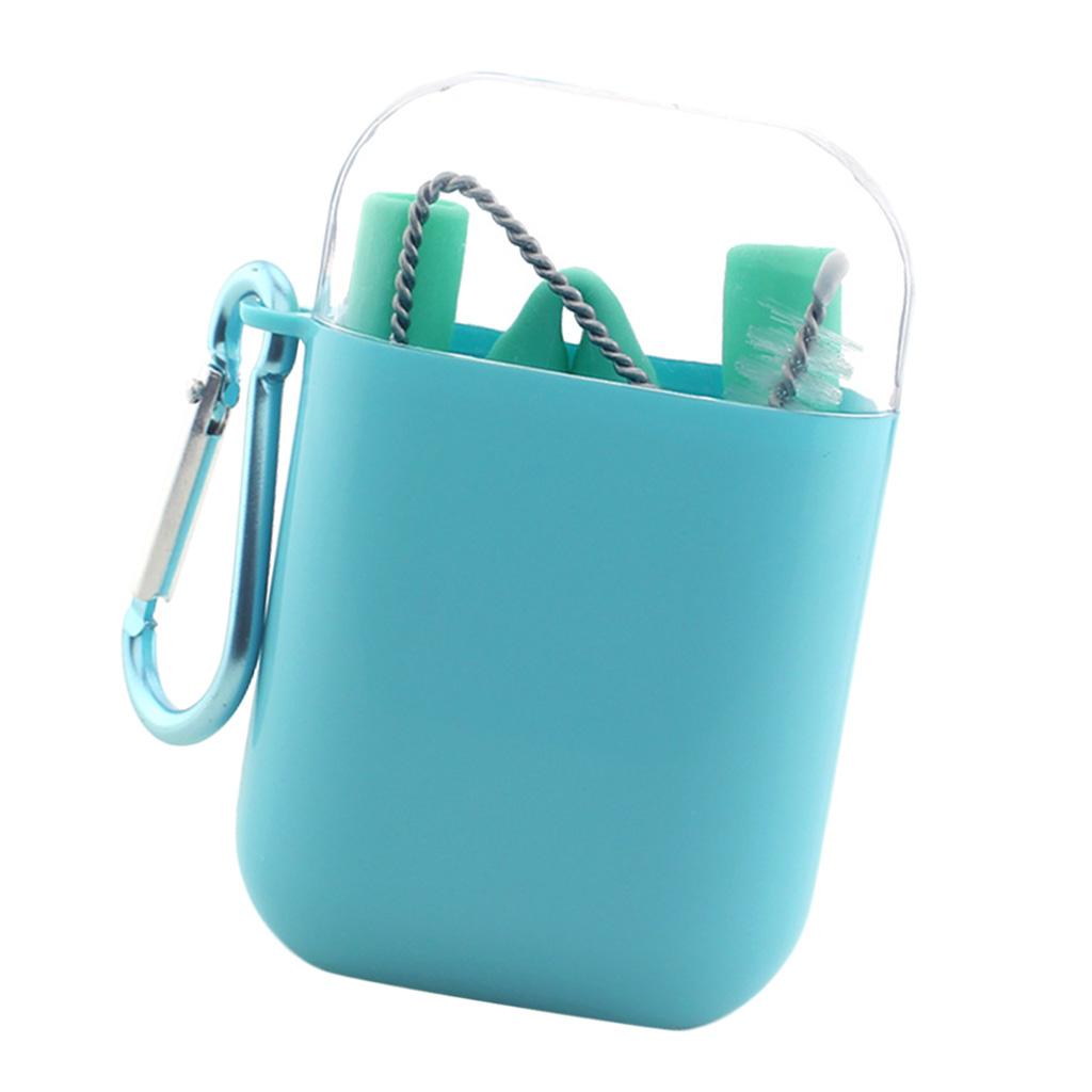 Reusable Collapsible Food Grade Silicone Straw Easy to Clean Elbow Green