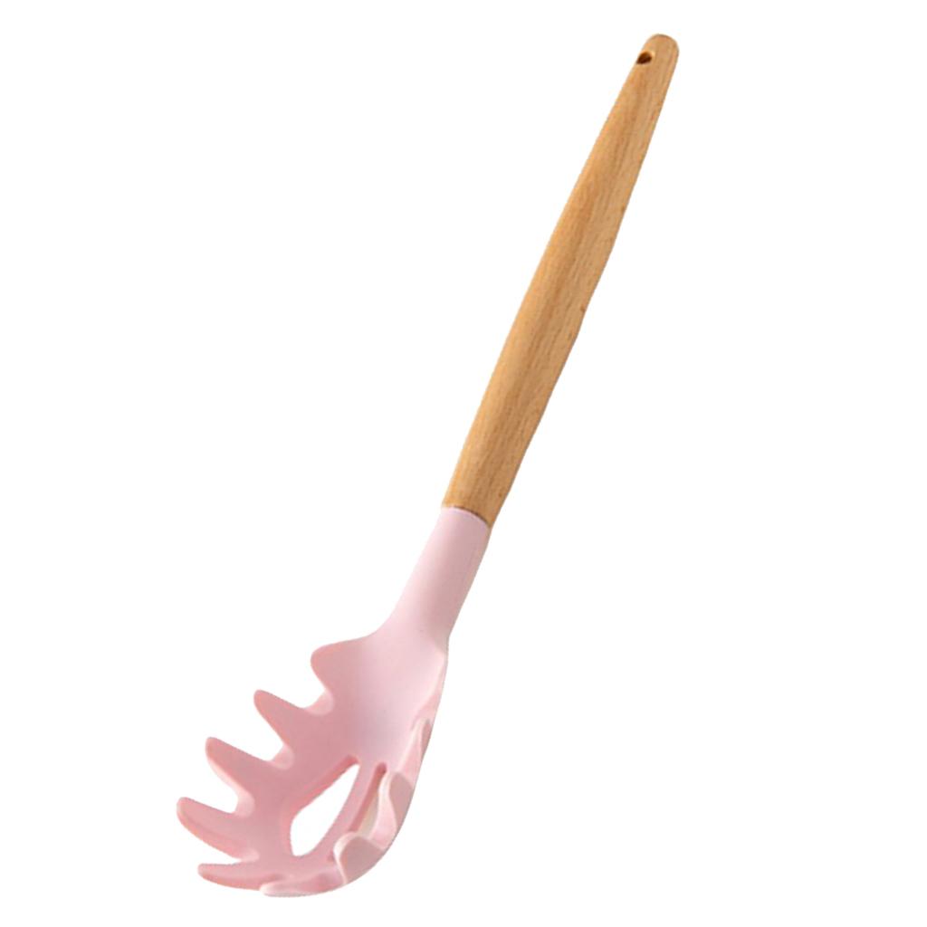 Silicone Kitchenware Silicone Cooking Utensil with Wood Handle For Kitchen D