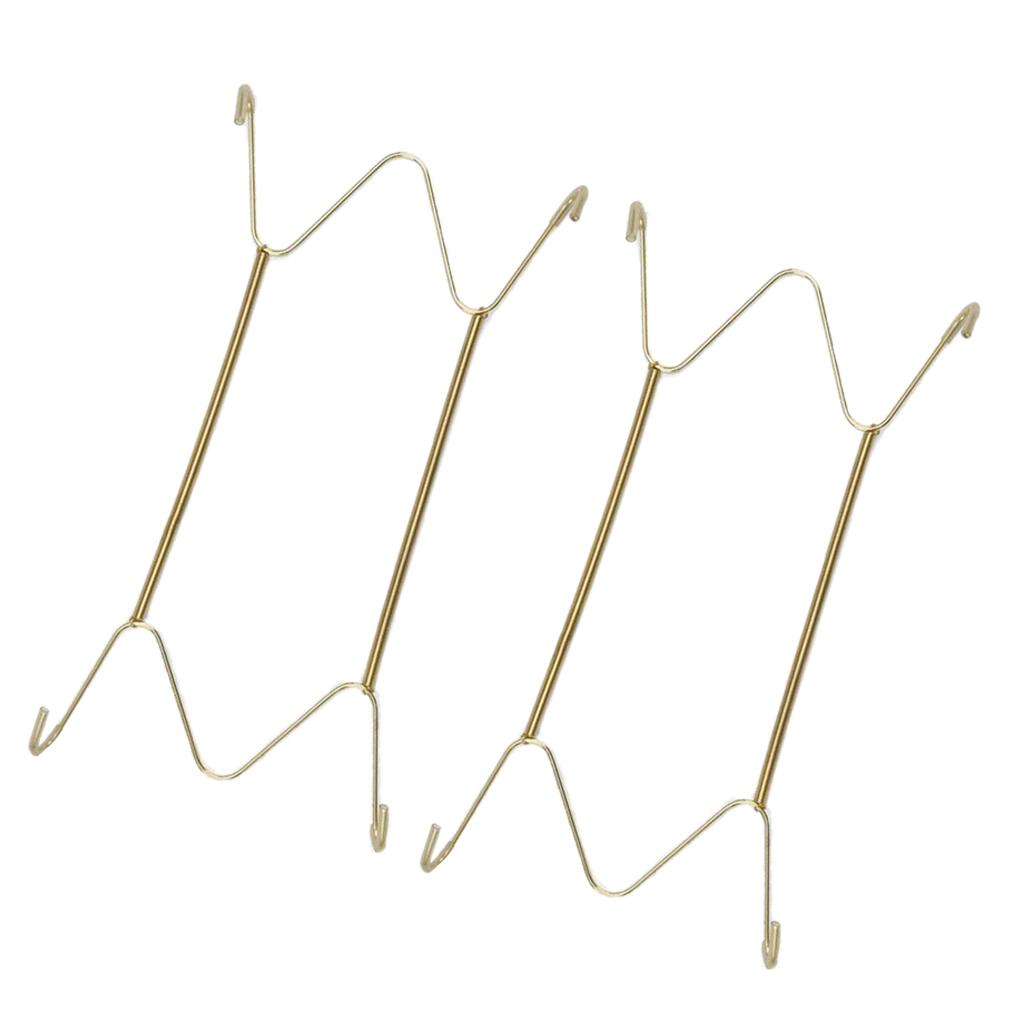 4pcs Invisible Wall Hanging Plate Hook Hanger Dish Display Holder W shape