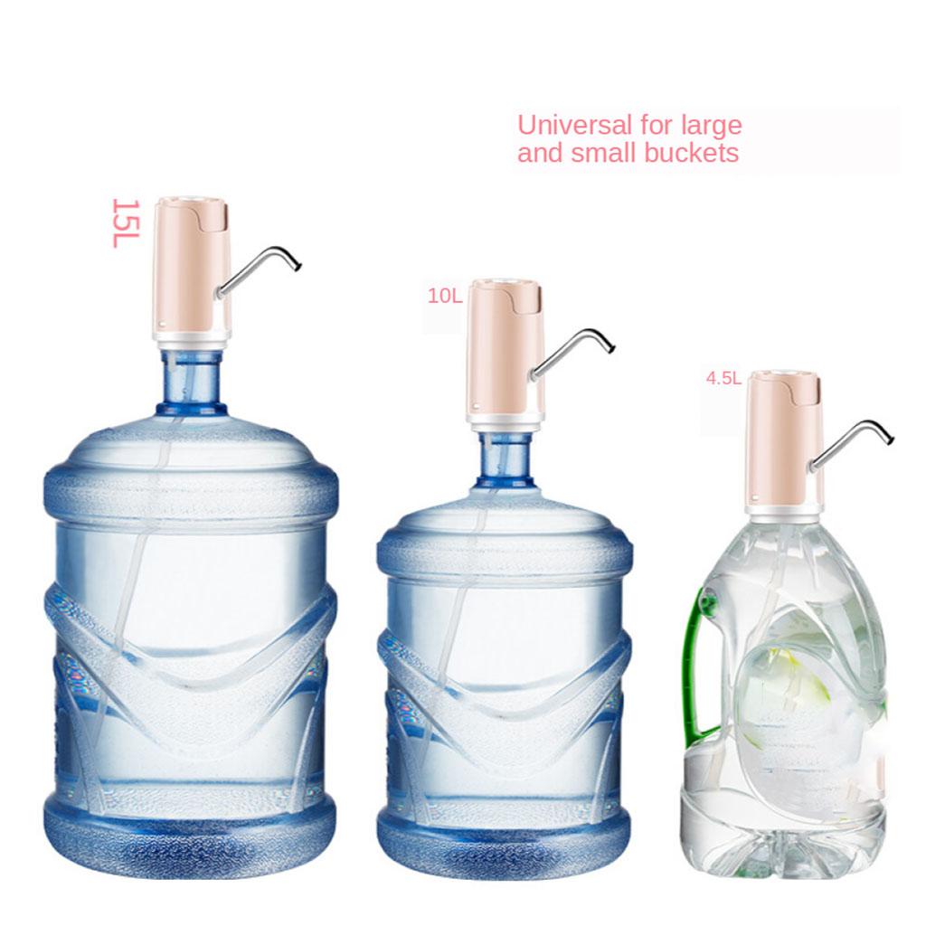 Electric Drinking Water Bottle Pump Portable Water Pump Dispenser Pink