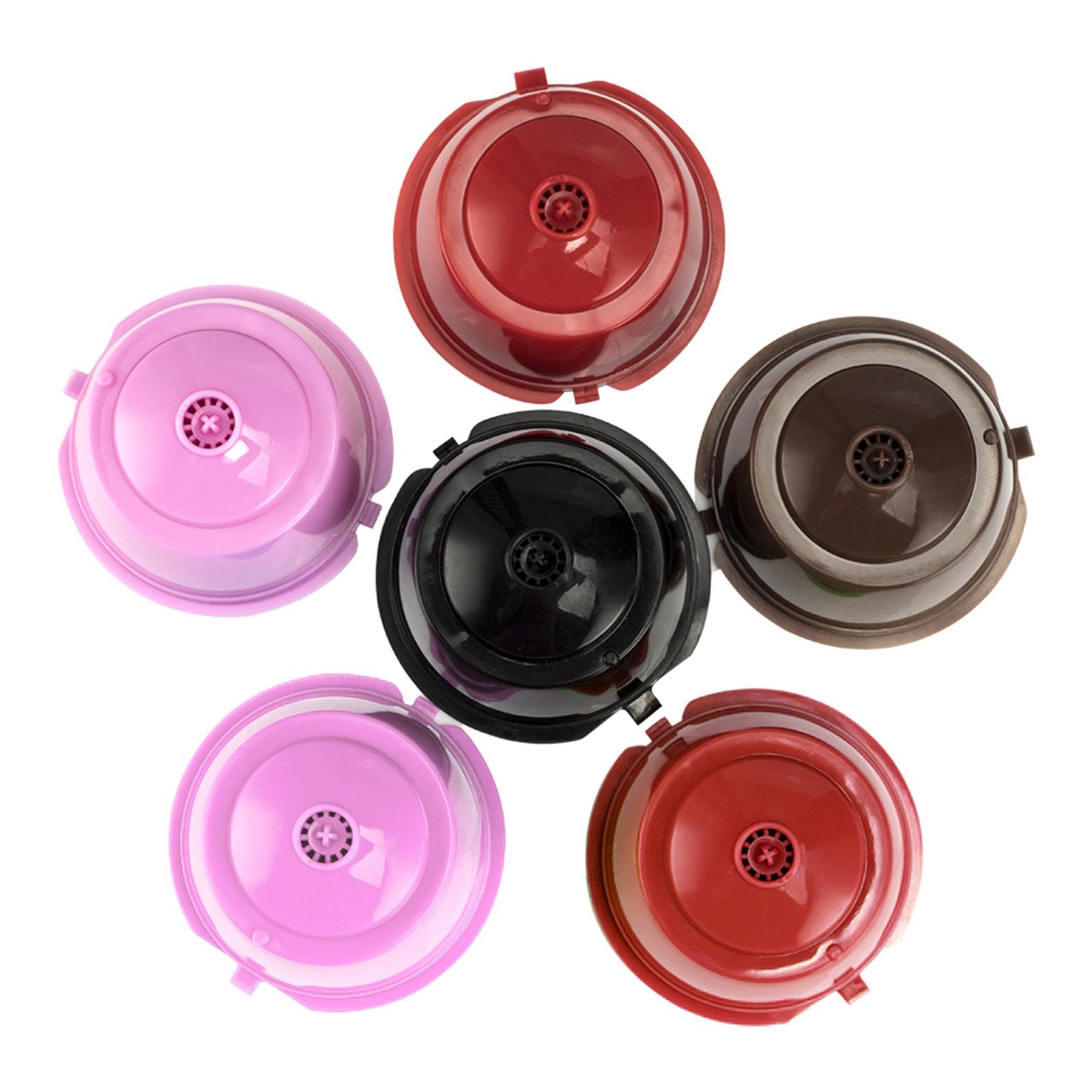 Refillable Reusable Coffee Capsule Pods Cups for Nescafe DolceGusto Black