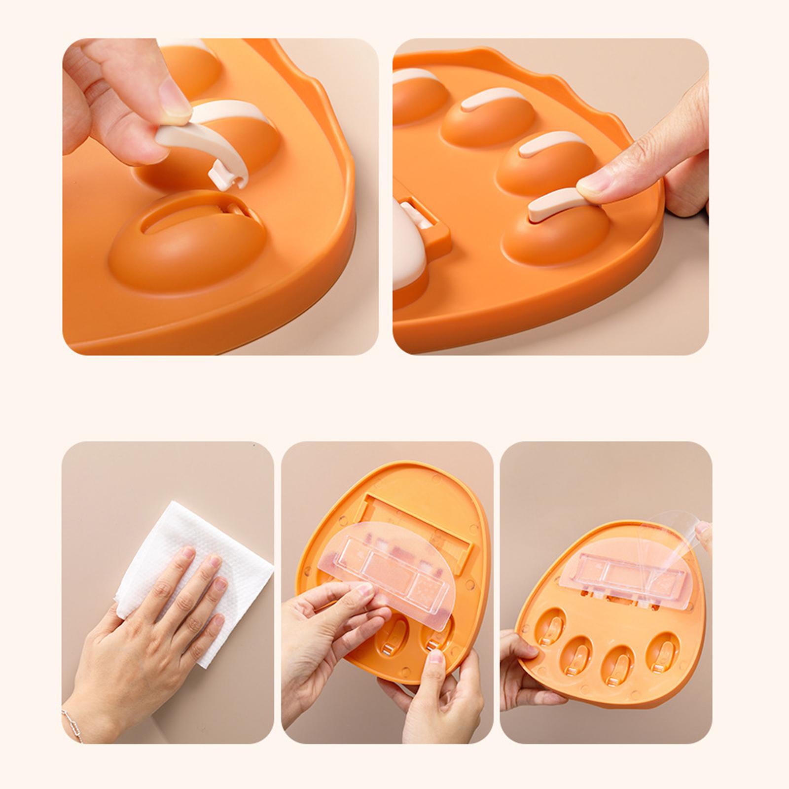 Pot Lid Holder Spoons Tongs Rack for Countertop Home Kitchen White 