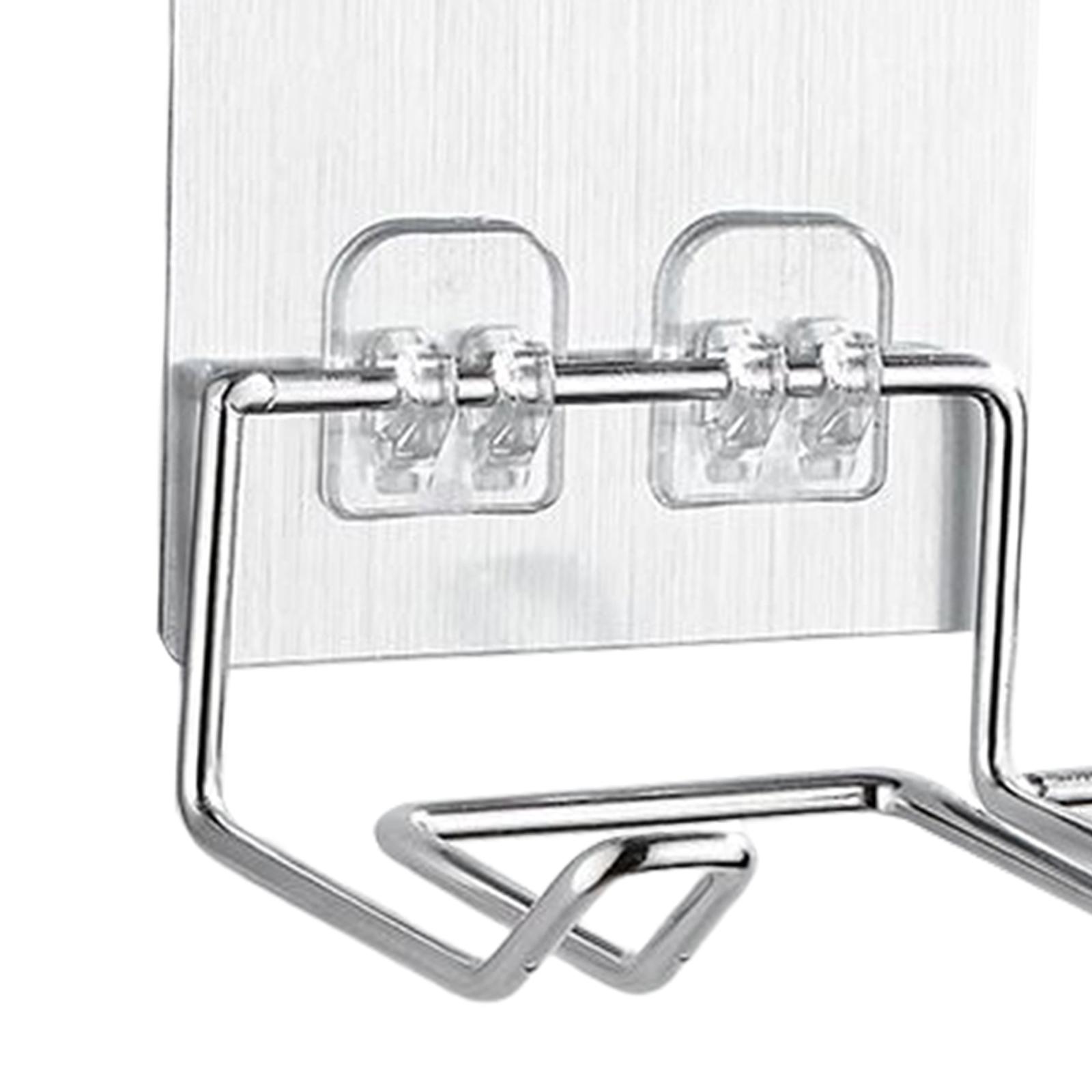 Hair Dryer Holder No Drilling Styling Tool Organizer Sturdy Bathroom Silver