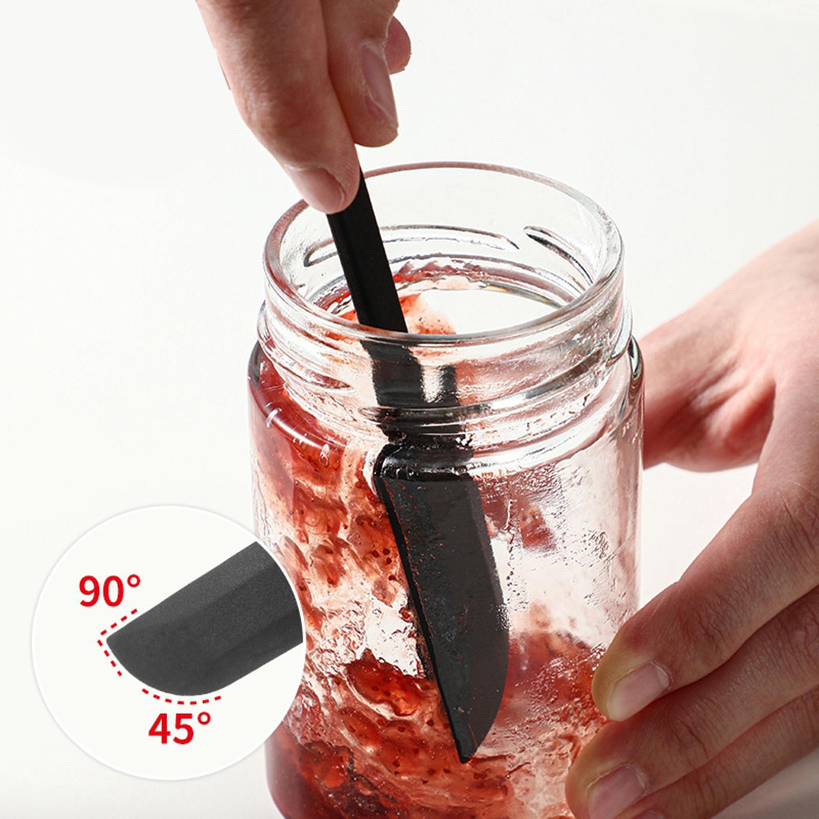 Mini Silicone Spatula Food Scraper Kitchen Scraper for Jar Smoothies Kitchen