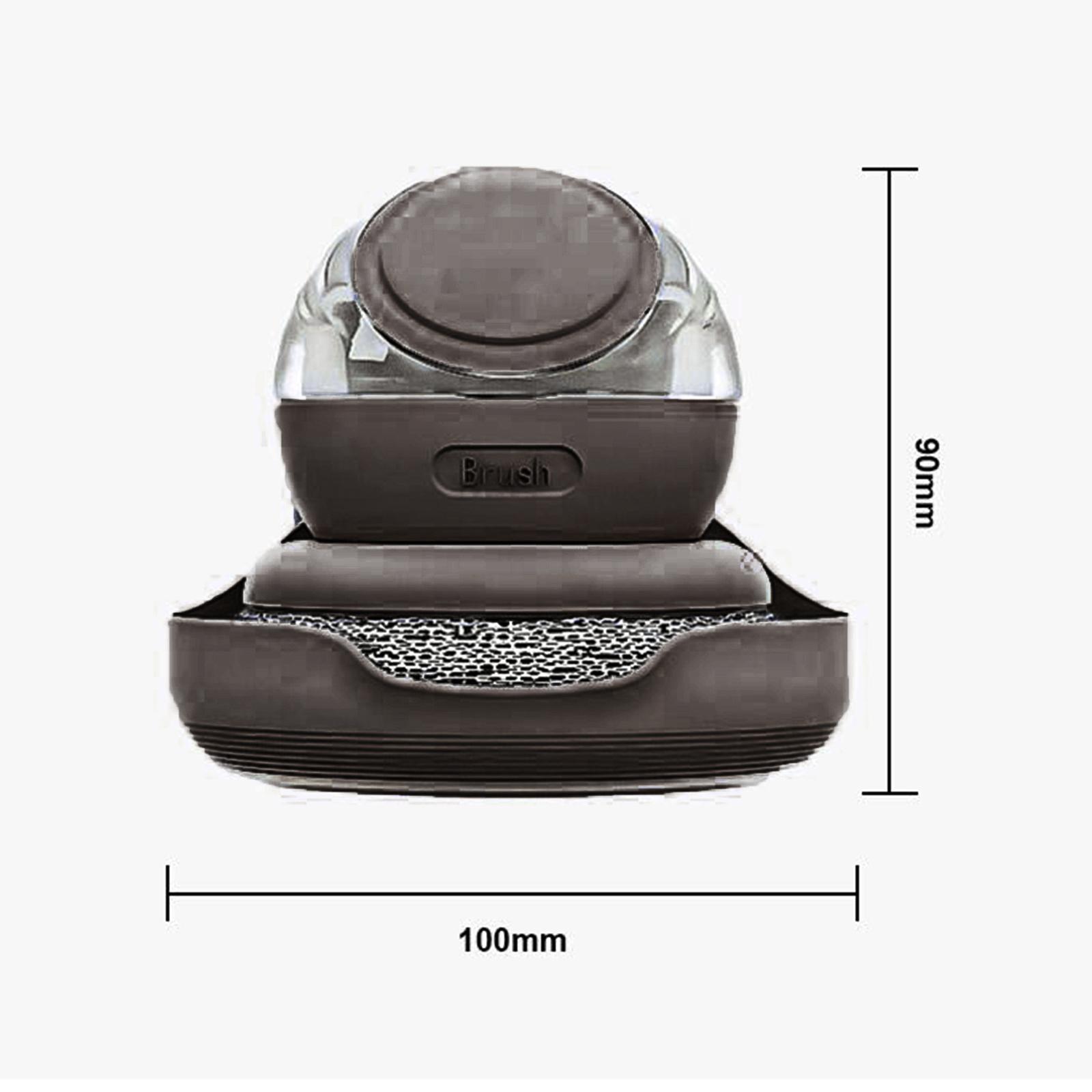 2xKitchen Soap Dispensing Brush Pressing Cleaning Brush for Restaurant Brown