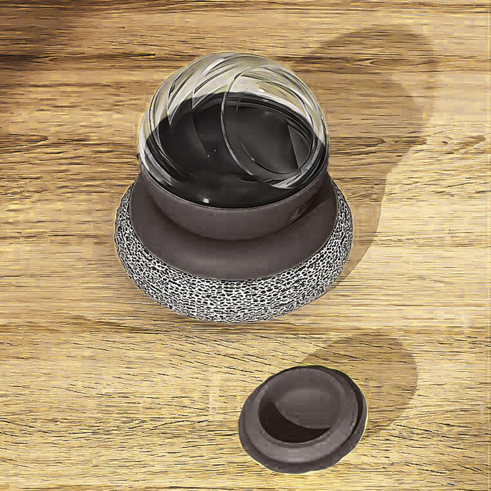 Kitchen Soap Dispensing Brush Pressing Cleaning Brush for Restaurant Brown