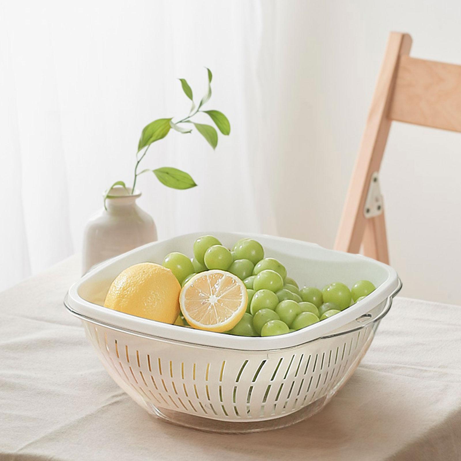 Kitchen Colander Bowl Vegetables Washing Bowl Fruit and Vegetable Wash