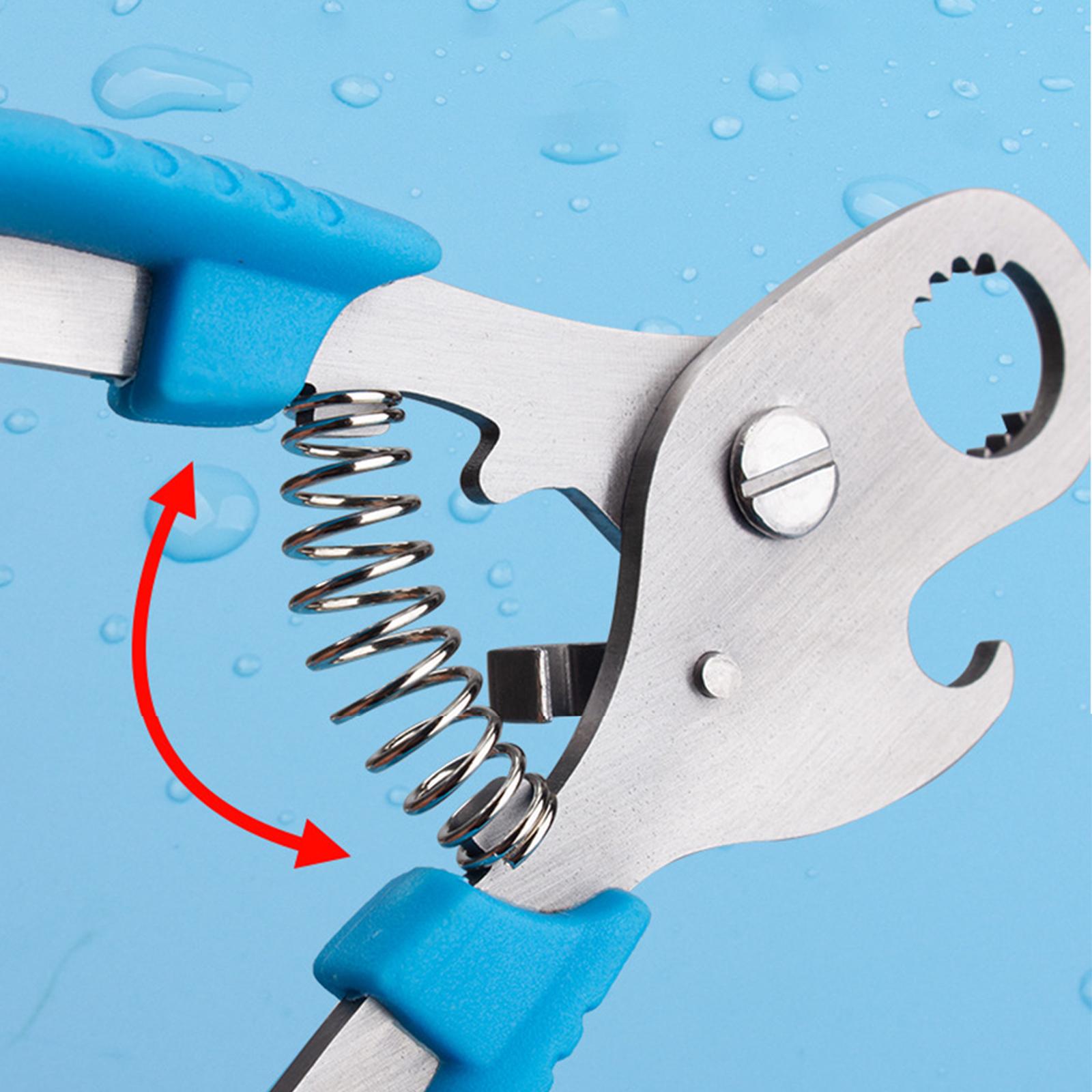 Snail Scissors Kitchen Gadgets Portable Multifunctional Sheller Seafood Tool blue