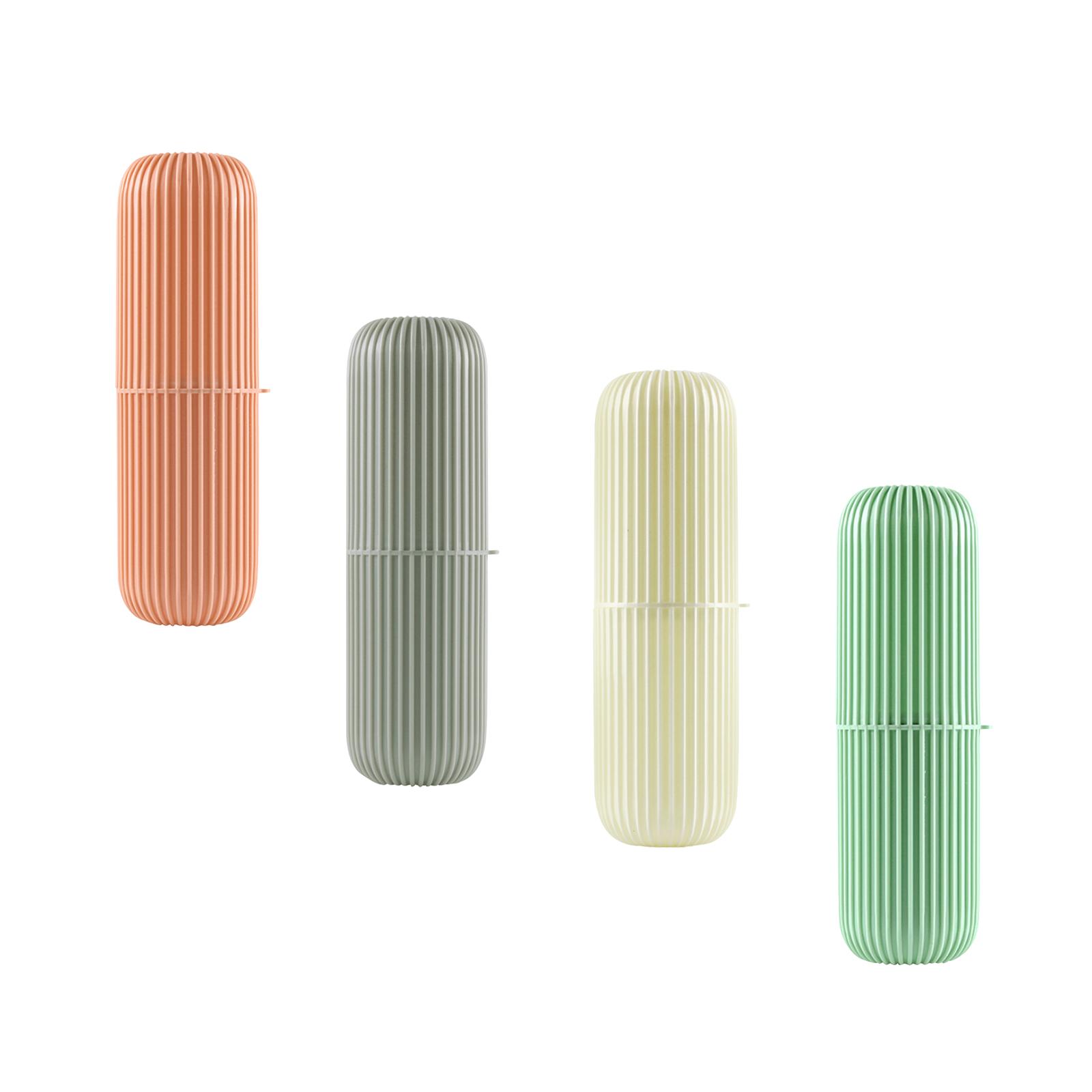 Travel Toothbrush Container Portable Toothbrush Holder for Business Bathroom Pink