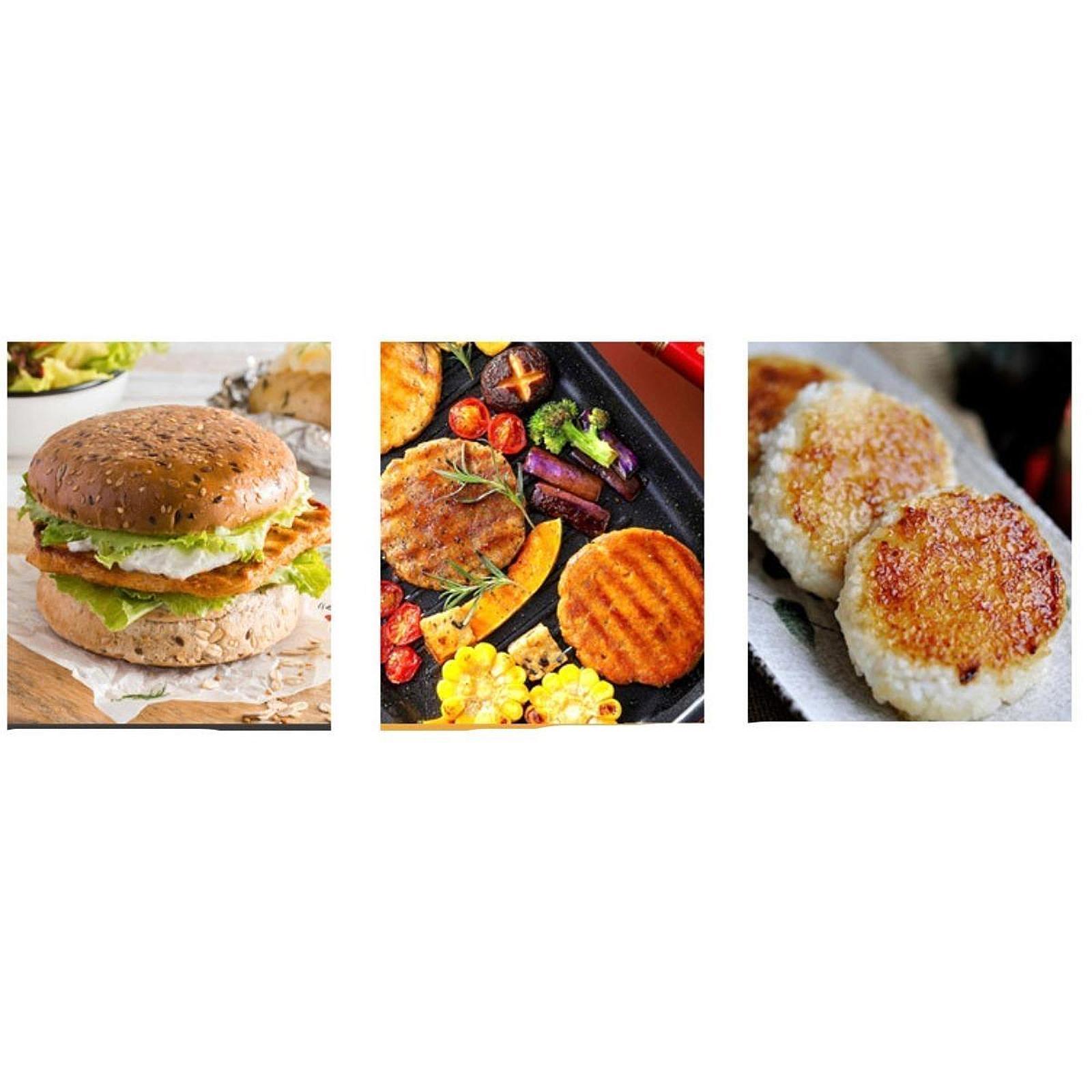 Double Burger Press Kitchen Tool Easy to Clean for BBQ Grill