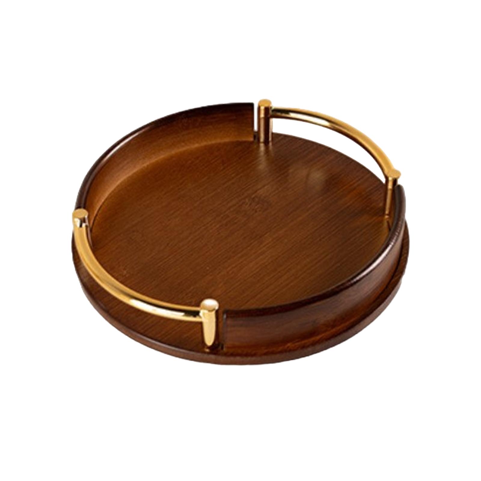 Round Serving Tray with Handles