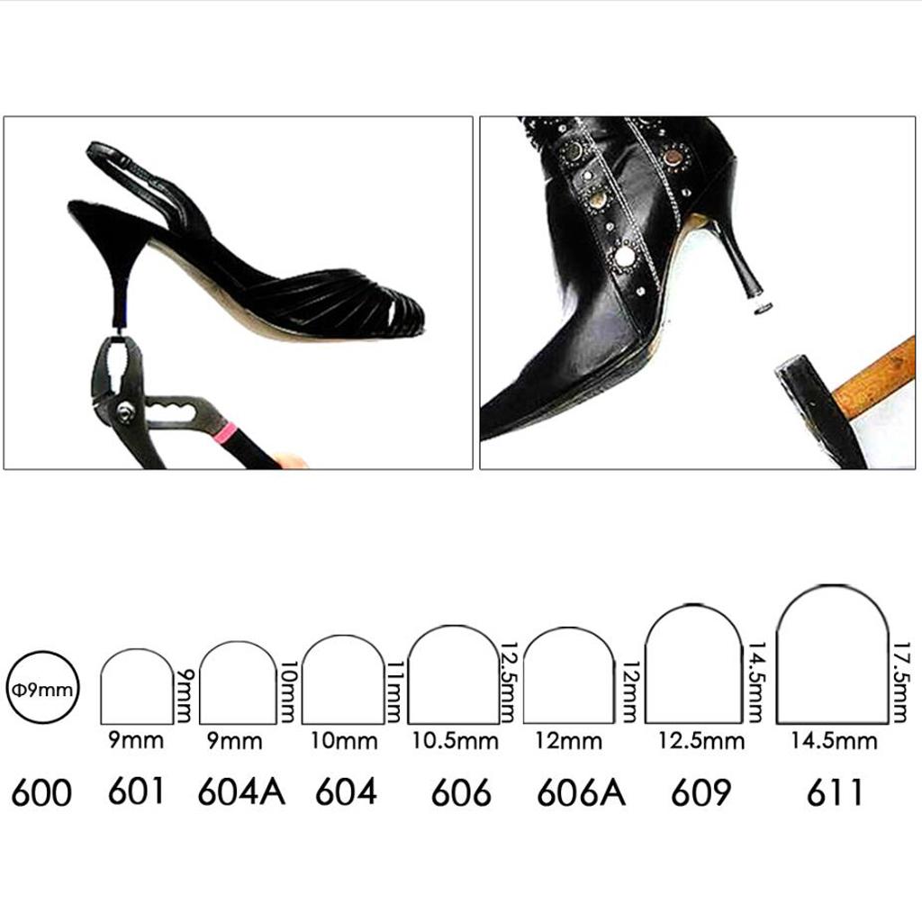60 Stk High Heel Stiftabsätze Wasserhähne Ersatz für Dübelheber 5 Size 