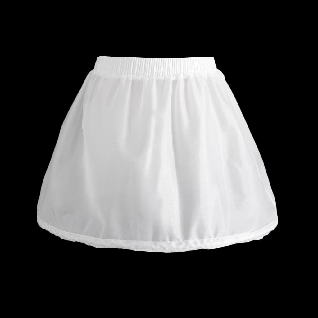 Kids Single Hoop A-Line Petticoat Underskirt Flower Girls Short Crinoline