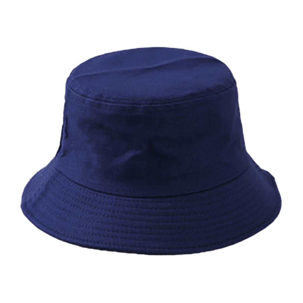 Fashion Women Men Folding Fisherman Hat Unisex Hip Hop Bucket Cap Navy