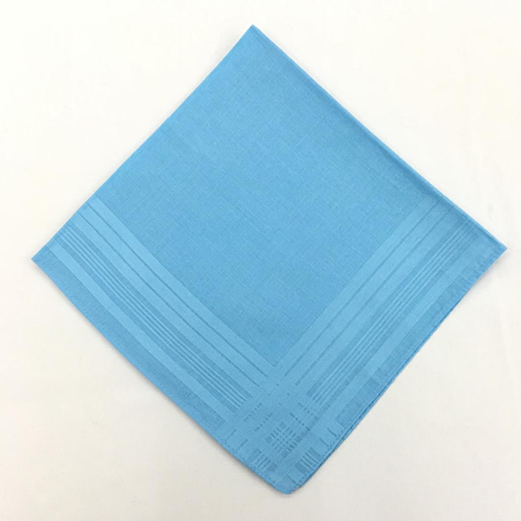 12pack Soft Cotton Plain Handkerchiefs Pocket Hanky Hankie Kerchiefs Towel