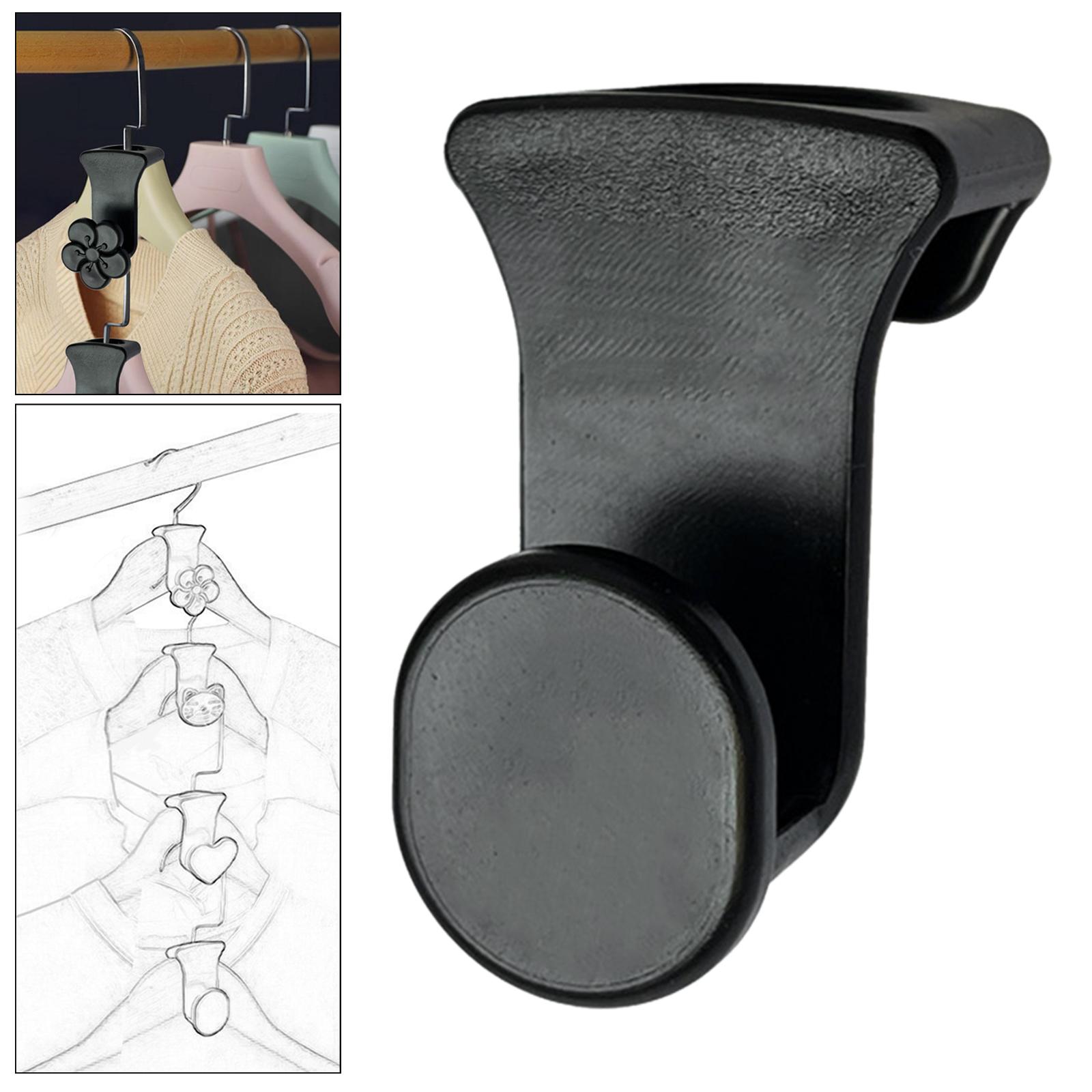Clothes Hanger Connector Hooks Closet Hangers Organizer Space Saving Clips Round