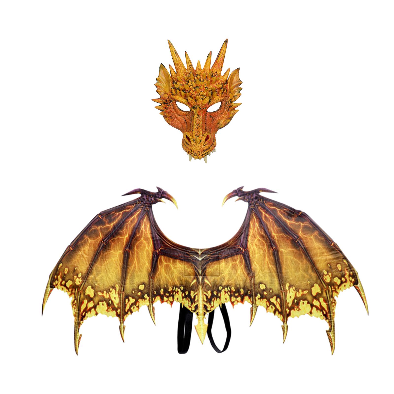 Dragon Costume Mask Wing Set