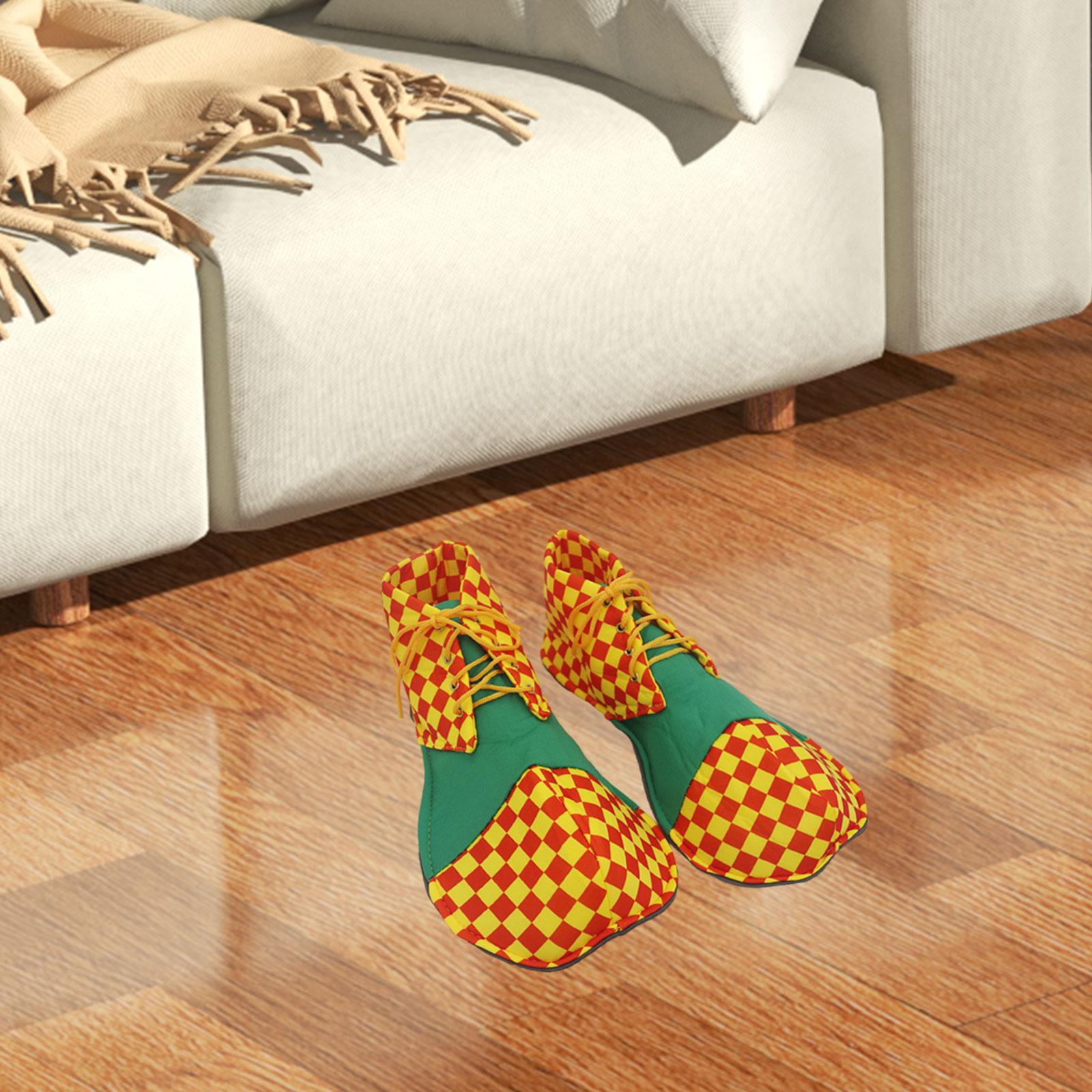 Adult Clown Shoes Lightweight Accessories for Masquerade Birthdays Carnivals Green