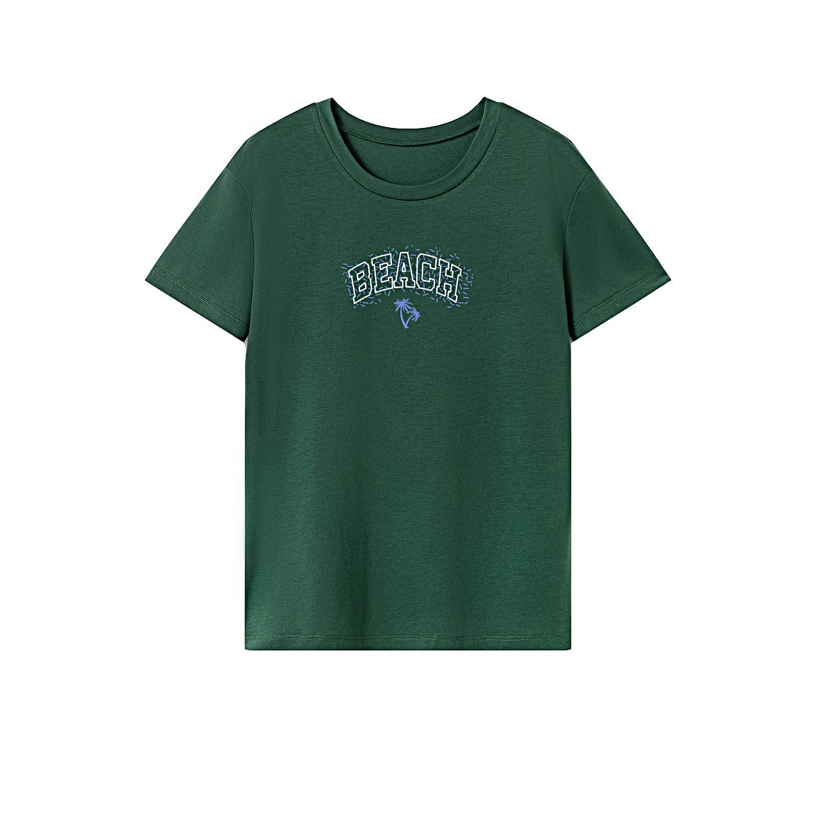 Women's T Shirt Summer Stylish Short Sleeve Top for Walking Traveling Sports XL