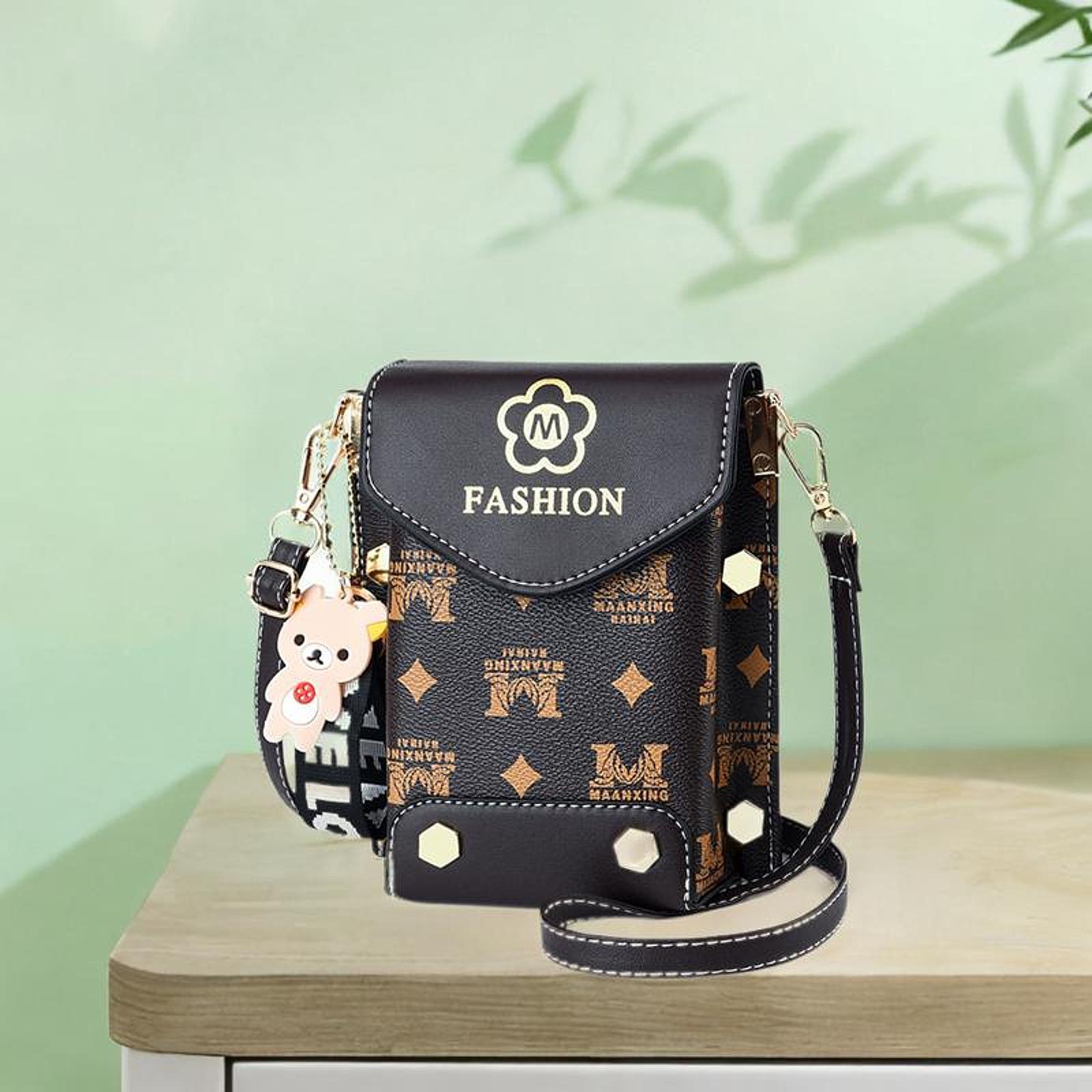 Small Crossbody Phone Bag Travel Crossbody Cellphone Wallet Bag Shoulder Bag Coffee