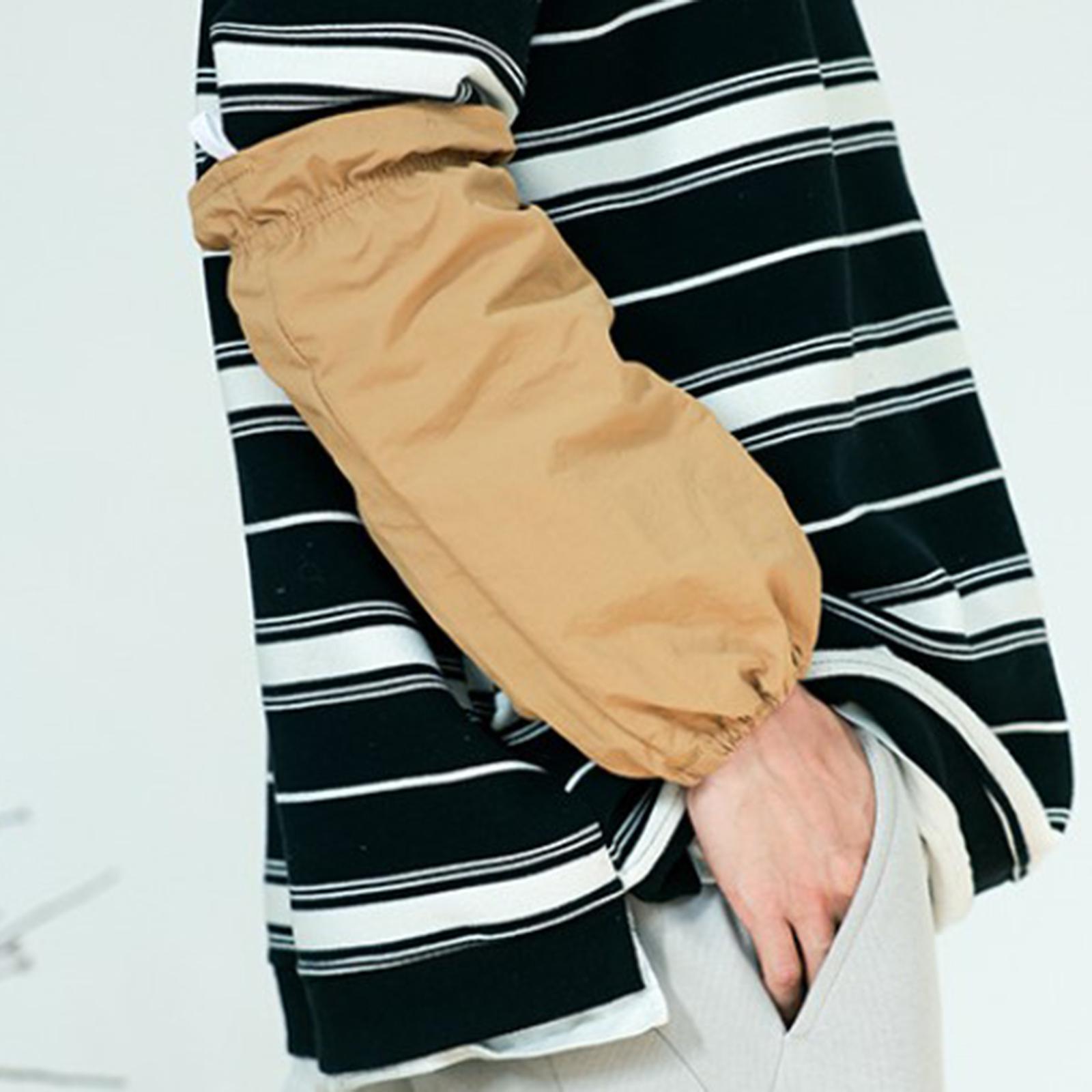 Arm Sleeves 2Pcs Fashion Cleaning Oversleeves for Household Cleaning Kitchen Khaki