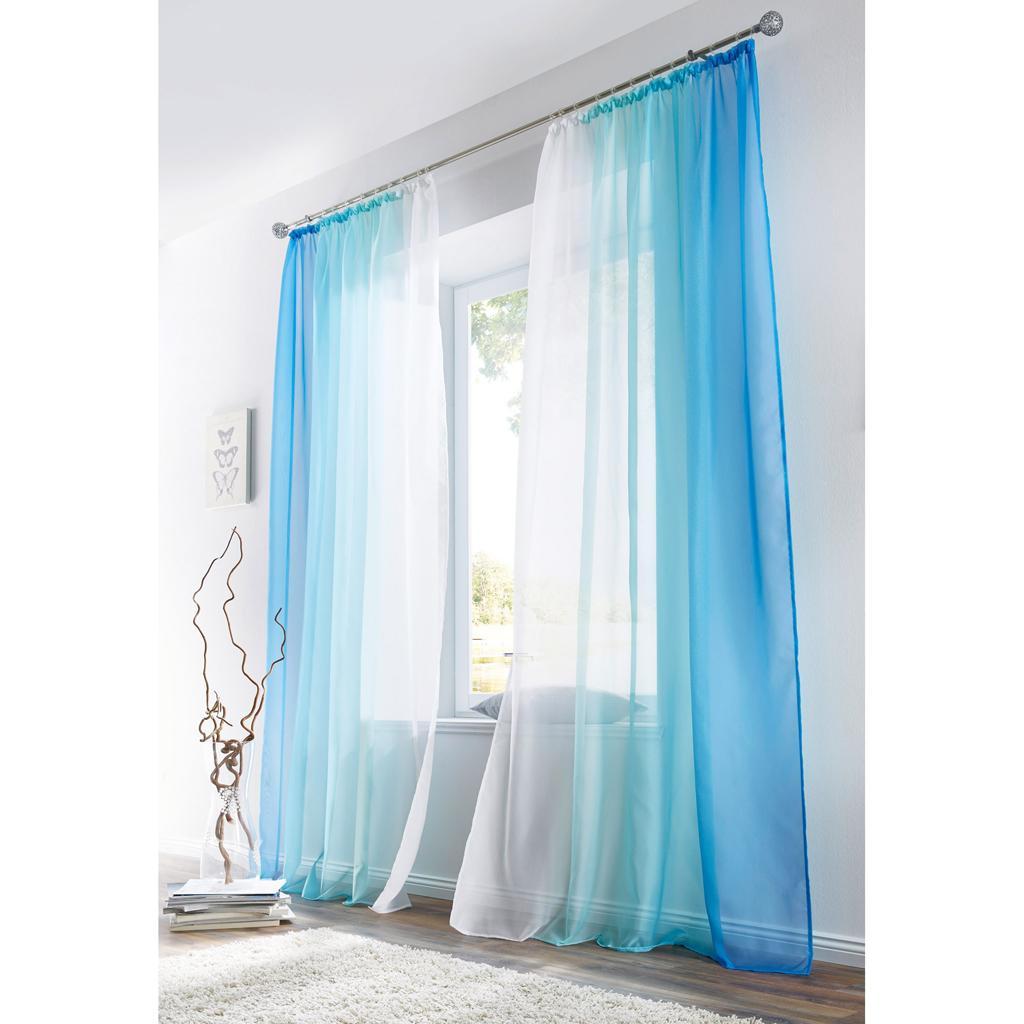 2pcs Landhausstil Fenster Tüll Vorhang Gardine Panel Haus