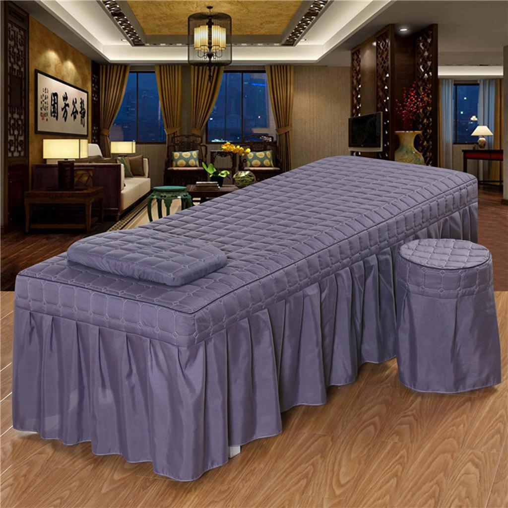 Spa Massage Bedding Linen Set Table Bed Valance Sheet ...