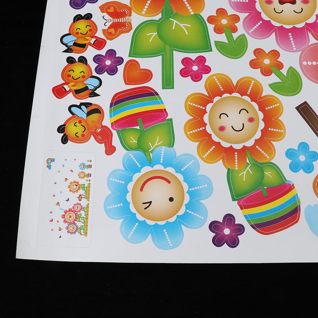 Self-adhesive Wall Sticker Mural PVC Flower Vine Wallpaper Red Flower