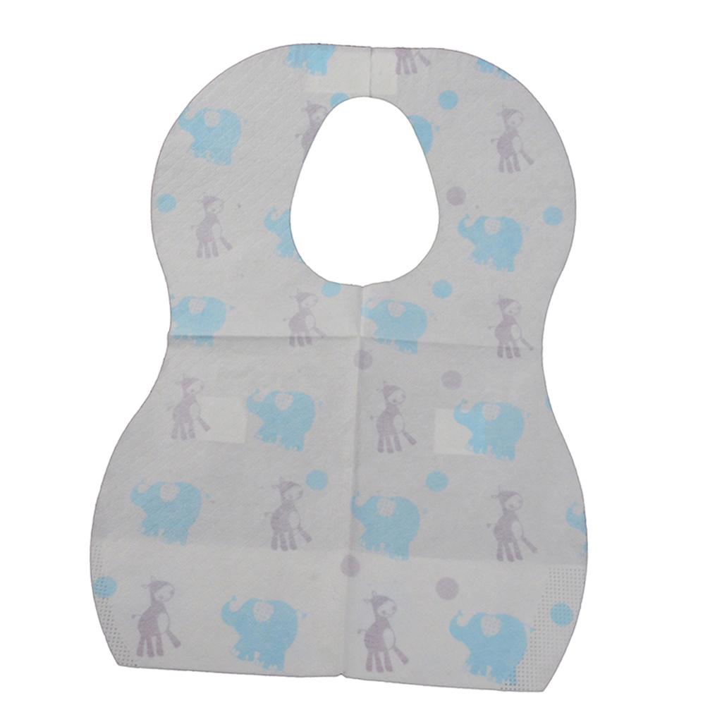 Drooling Teething Waterproof Bib Baby Toddlers Disposable Bib Elephant