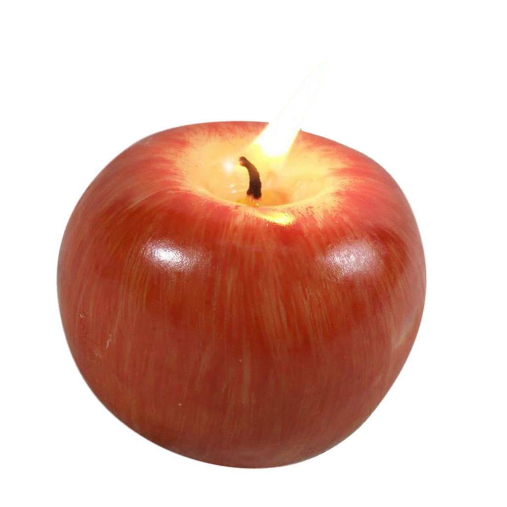 Artificial Apple Fragrant Candle for Romantic Wedding Birthday Xmas Party M