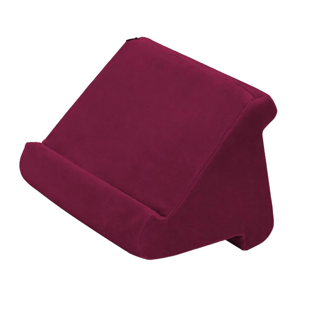 Tablet Pillow Holder Multi-Angle Phone Support Book Rest Stands Burgundy