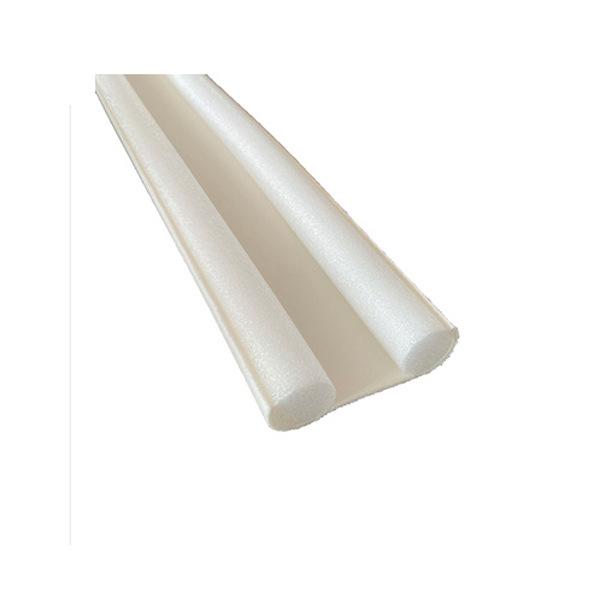 Flexible Door Seal Strip Draught Excluder Noise Reduction Dust Blocker White