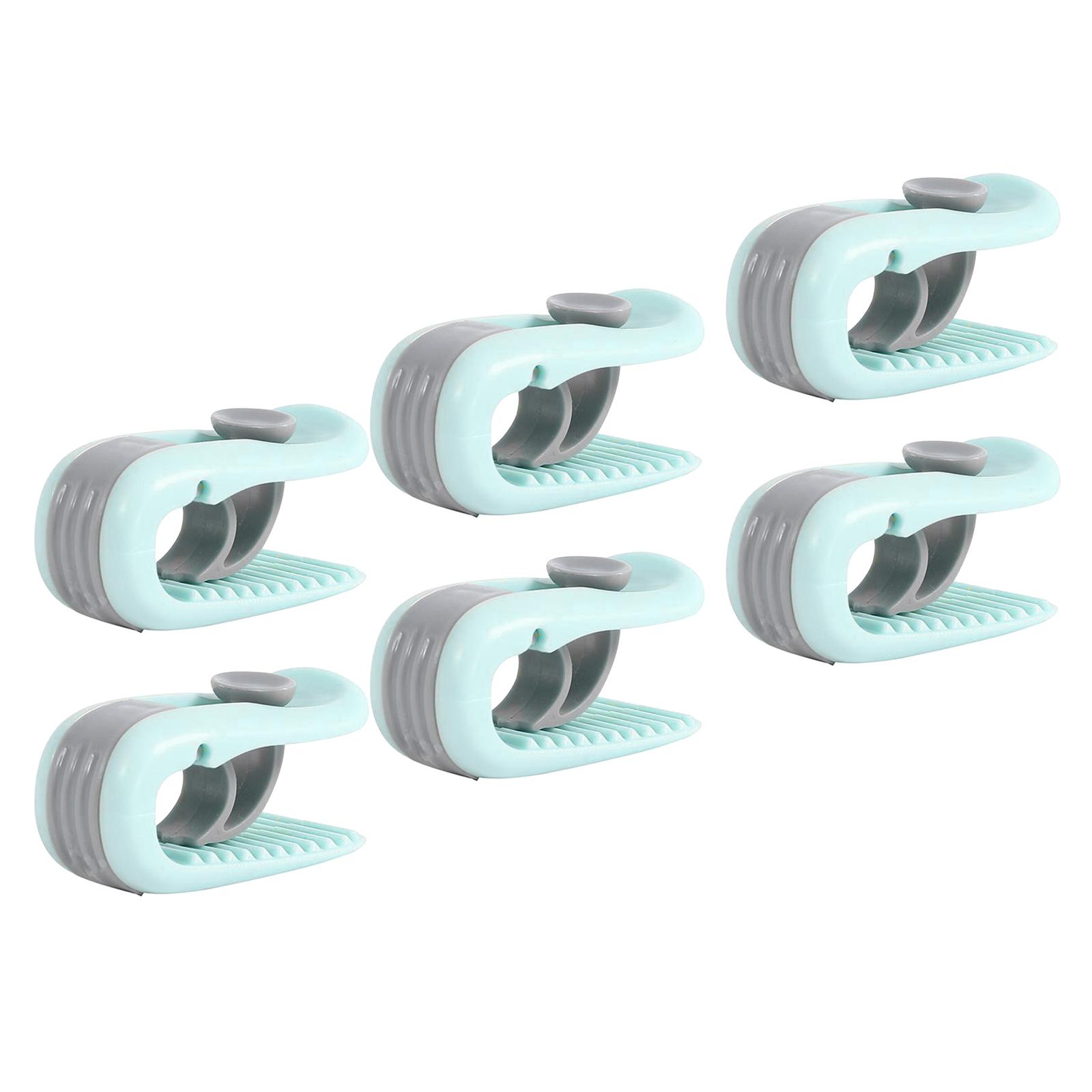 6x ABS Duvet Quilt Cover Clips Blankets Fastener Clip Anti-move Green