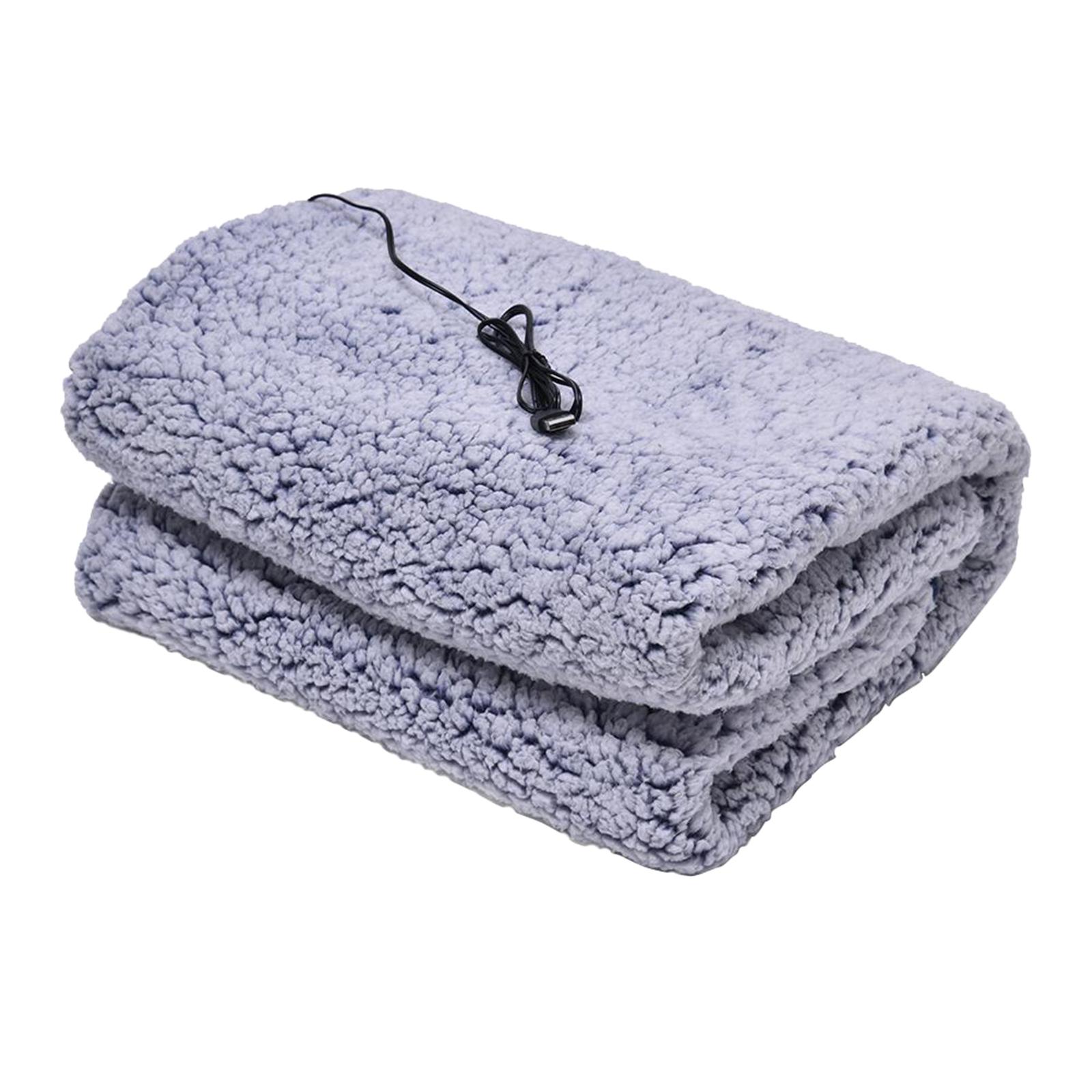 Double Sided Electric Heated Blanket Throw Living Room Washable Office Use