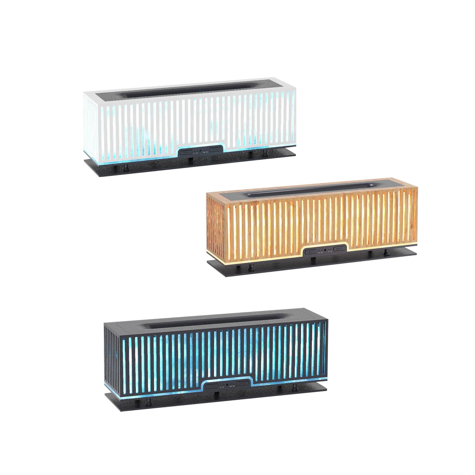 Flame Humidifier with Flame Lamp 200ml Home Noiseless Essential Oil Diffuser White