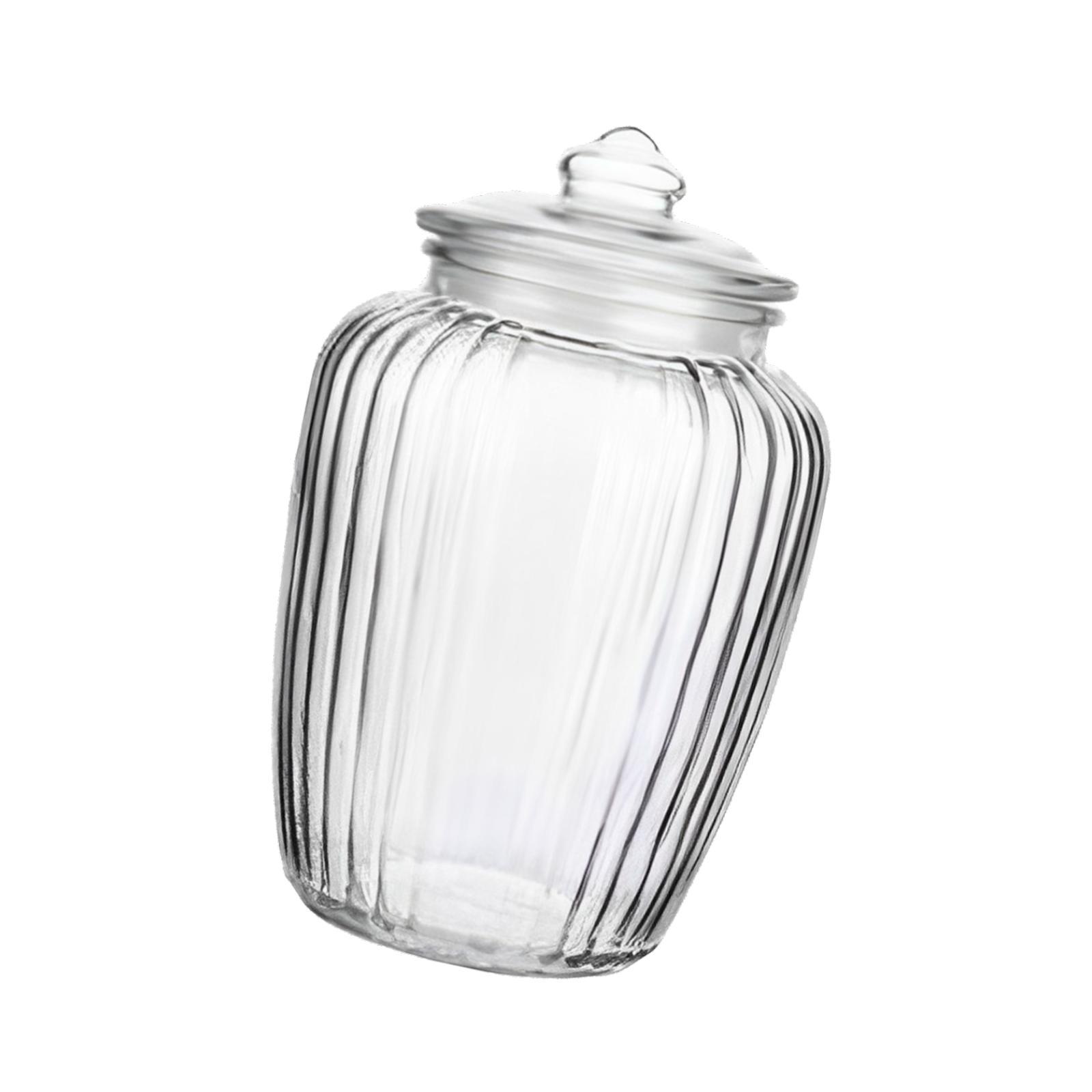 Glass Jar Vertical Stripes
