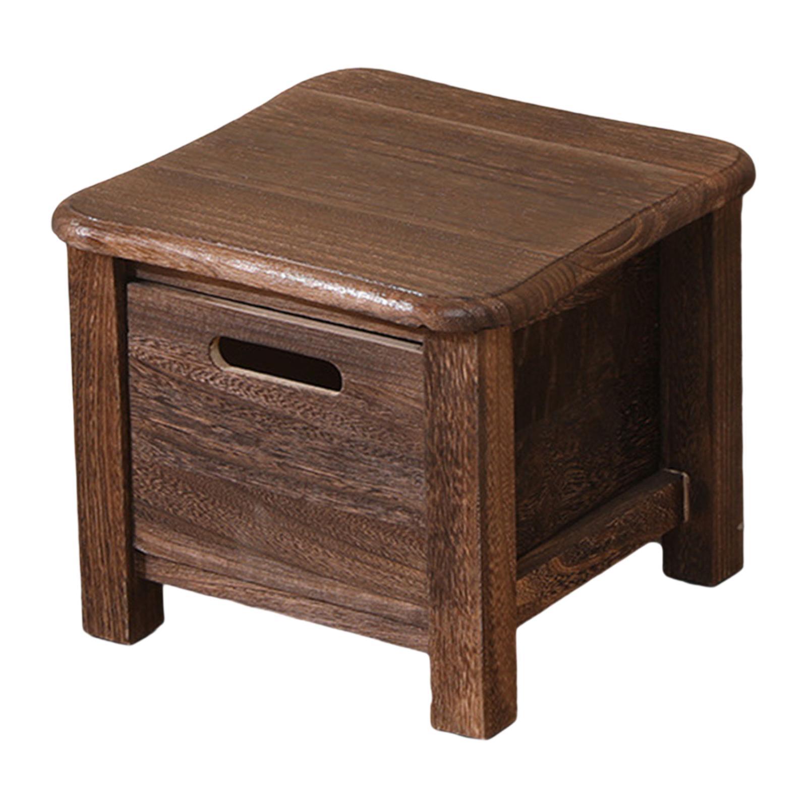 Wooden Storage Stool