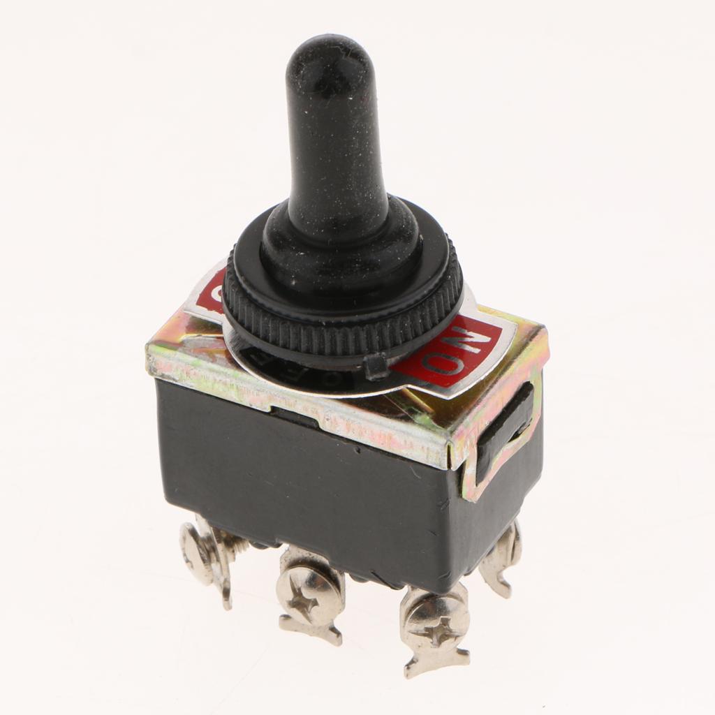 Heavy Duty Rocker Toggle Switch 15A 250V 20A 125V SPST 2 Pin ON/OFF Switch Metal Modified Car Switch