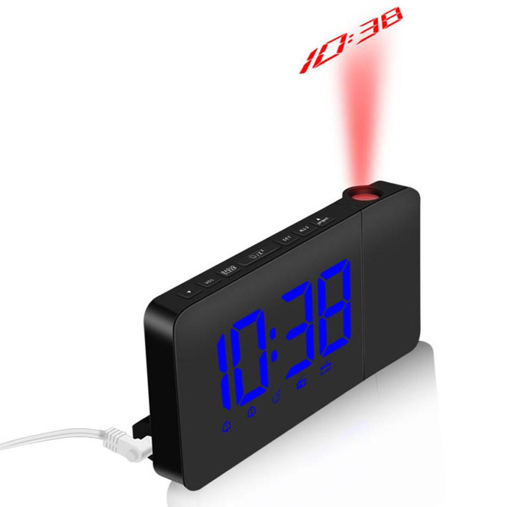 LED Projektionswecker Projektionsuhr Radiowecker