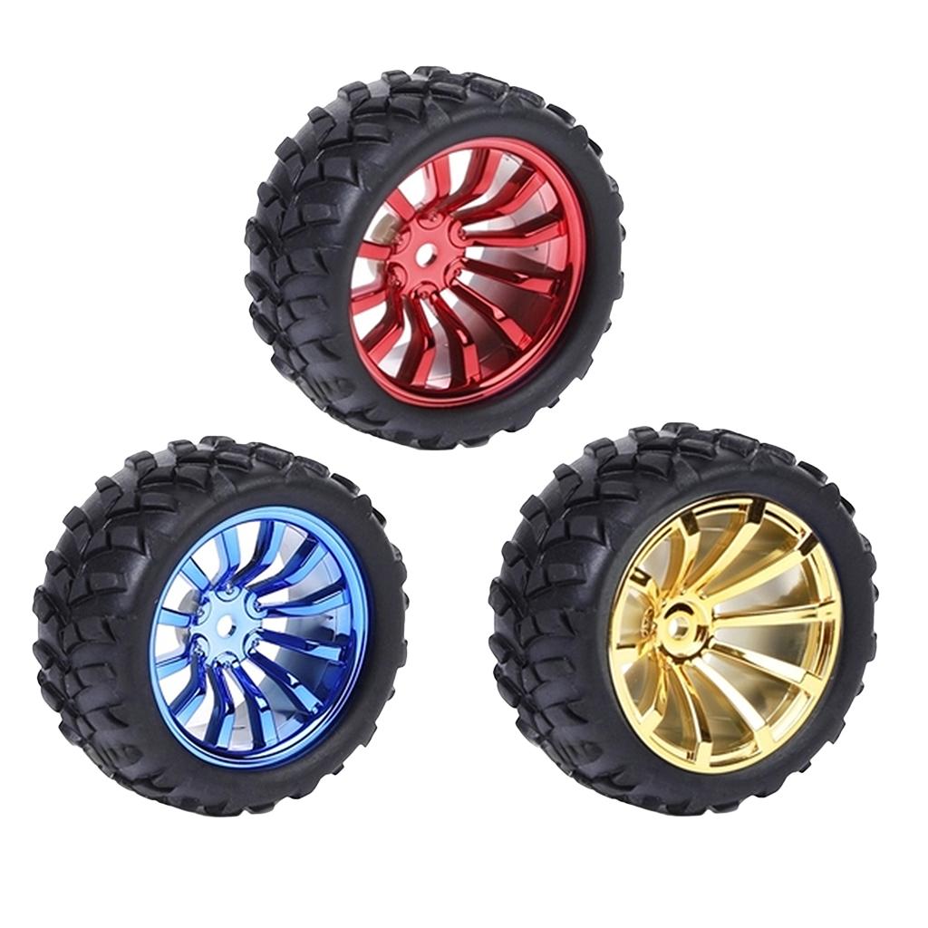 Robot tire gear motor wheel smart small wheel 72MM tire Red