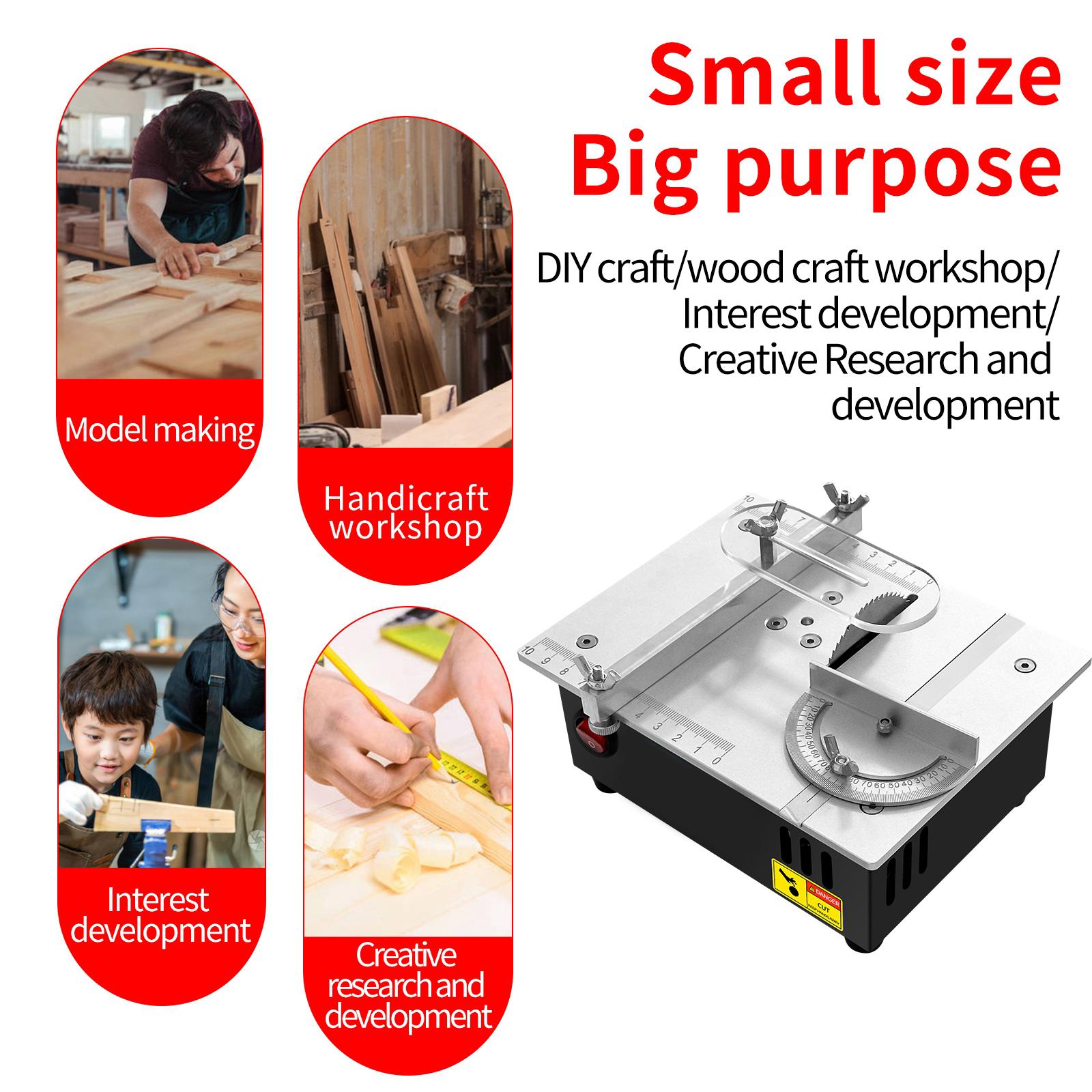 Multifunctional Table Saw Woodworking Electric Saw for Wood Metal Miniatures