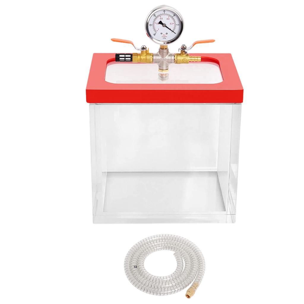 2 Gallon Vacuum Chamber Defoaming Barrel for Ink Epoxy Resins PVC Materials
